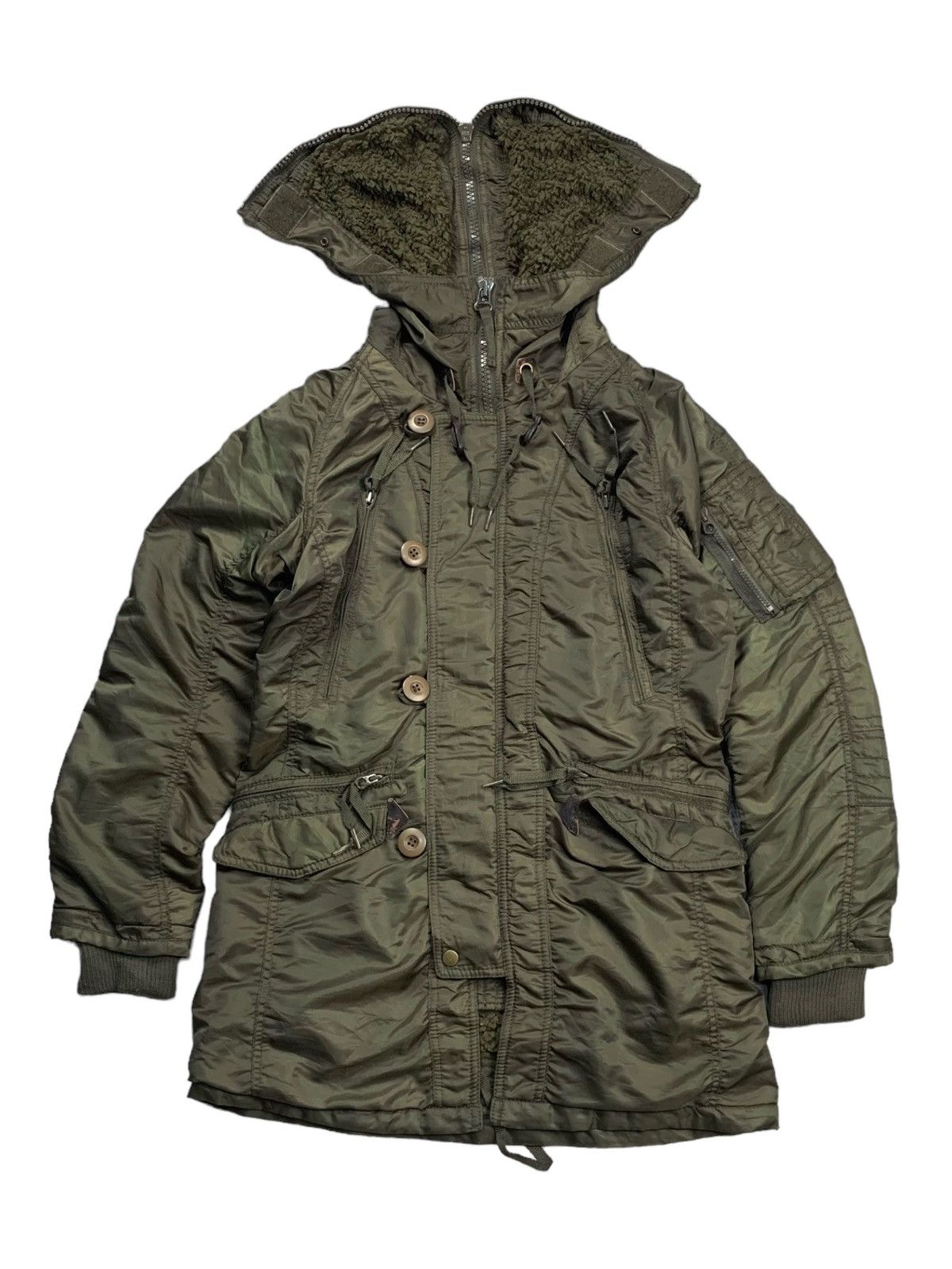 If Six Was Nine 2000s GOA - Cyber Military Cargo Jacket Size US M / EU 48-50 / 2 - 4 Thumbnail