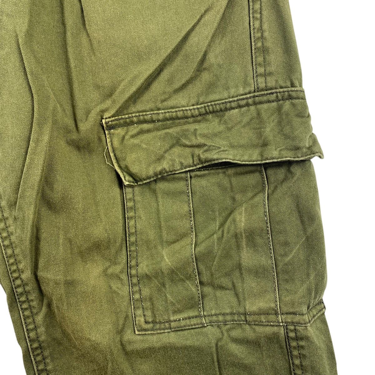 Japanese Brand SURPLUS SEMINARY Army colour cargo pants Size US 31 - 9 Thumbnail