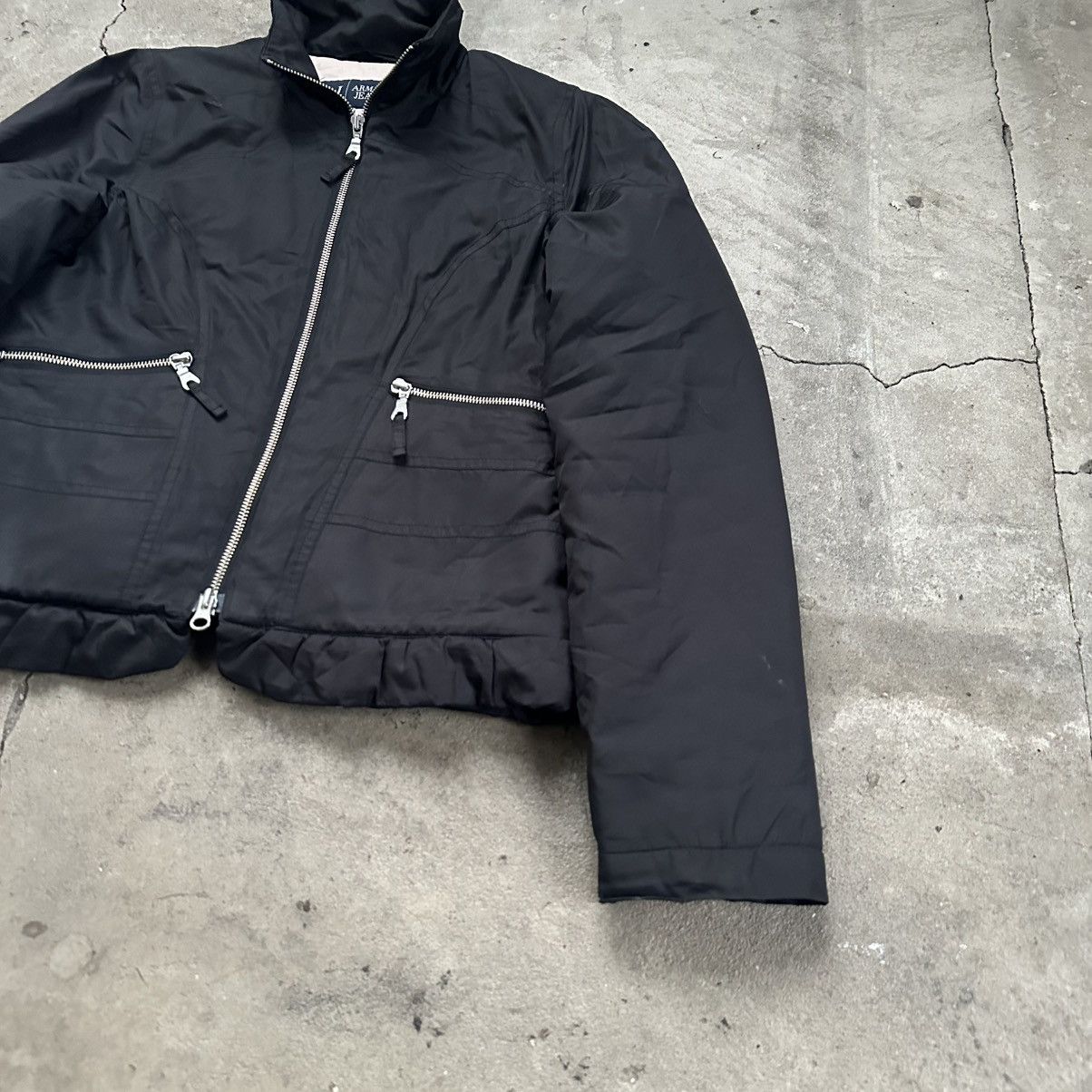 Armani Vintage 90’s Armani Jeans bomber Zip Jacket S-M Size M / US 6-8 / IT 42-44 - 4 Thumbnail