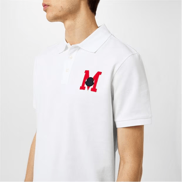 Moncler Embroidered Monogram Polo Shirt Size US L / EU 52-54 / 3 - 3 Thumbnail