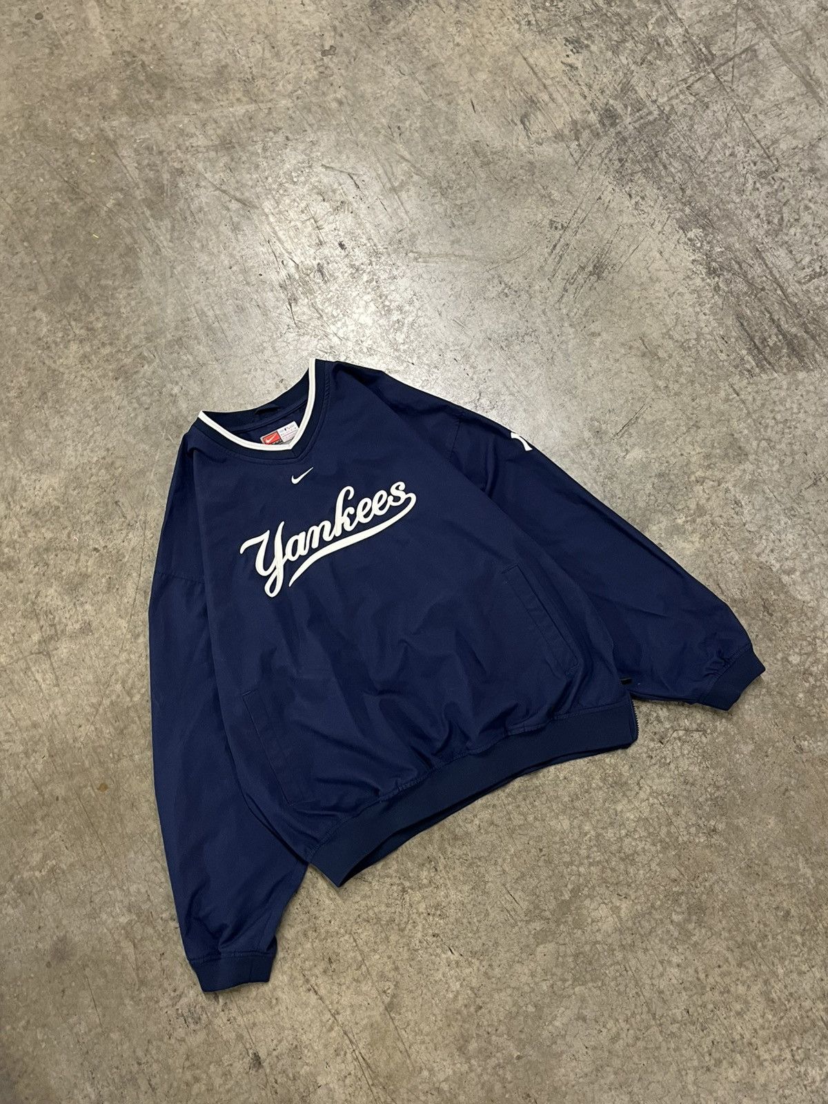 Vintage Yankees vintage Nike center swoosh pullover rare hype Size US XL / EU 56 / 4 - 2 Thumbnail