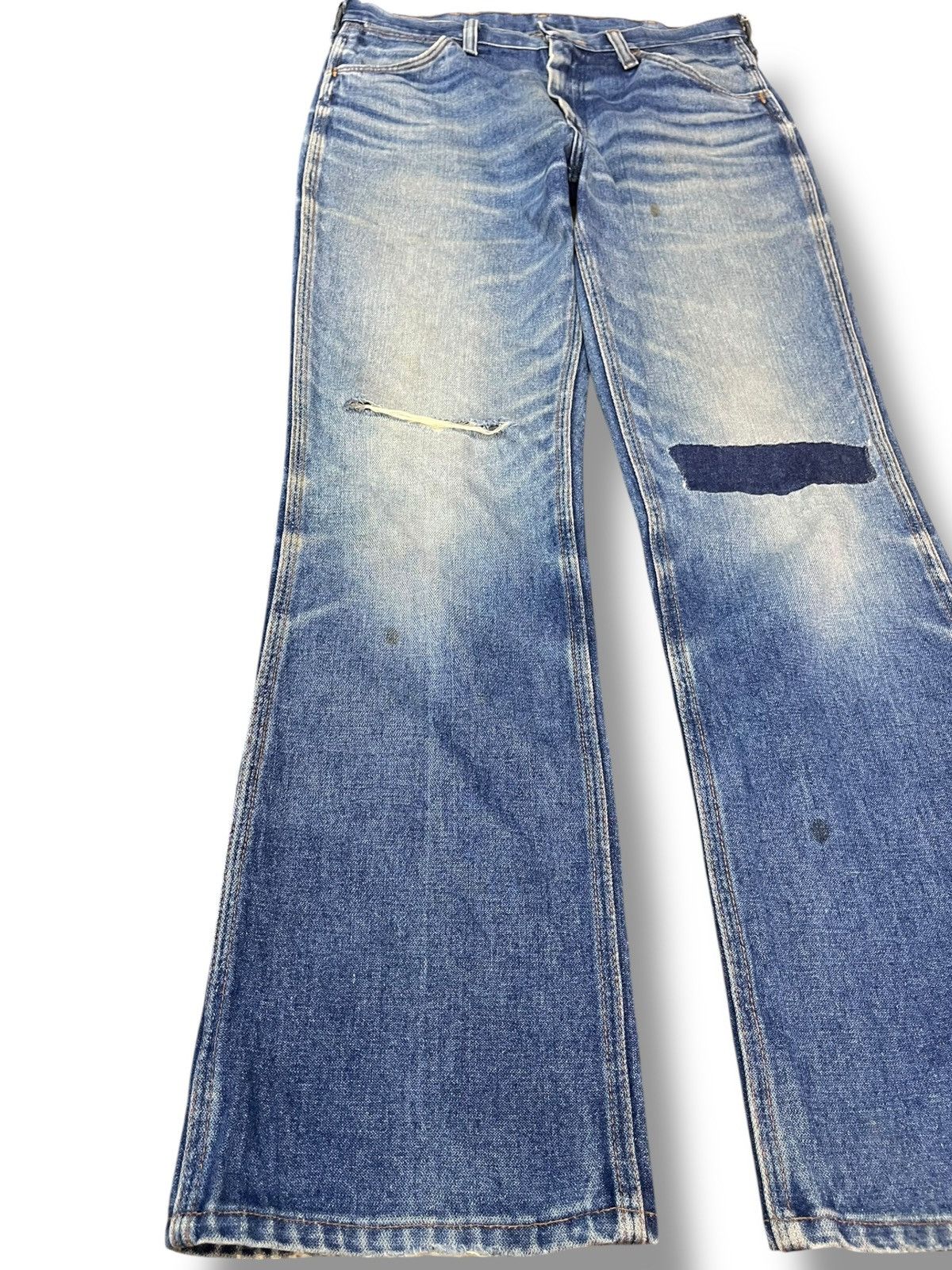 Wrangler Vintage Wrangler Flare Bootcut Distressed Denim Size US 30 / EU 46 - 3 Thumbnail