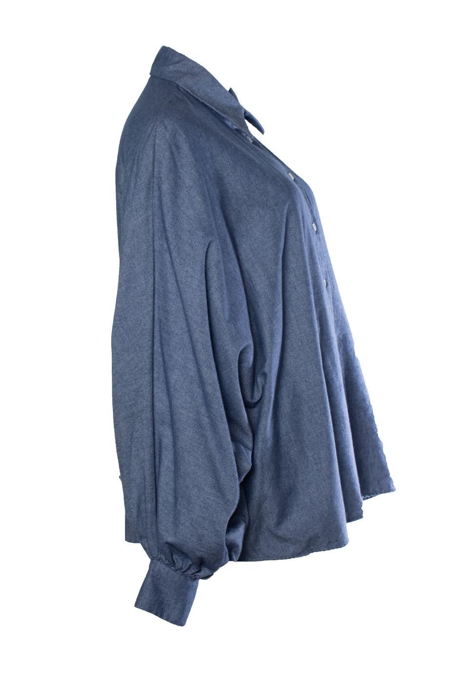 Other Sosue, blue oversized shirt with batt sleeves Size ONE SIZE - 4 Thumbnail