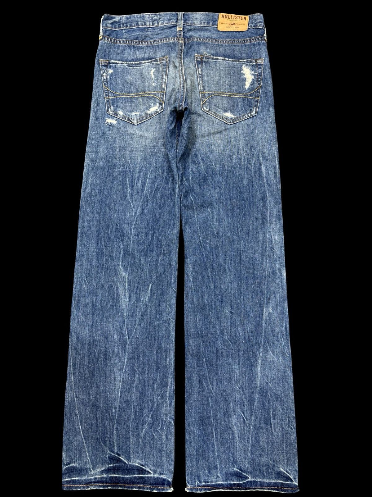 Hollister 💥90s Style💥Hollister Heavy Distressed Style Denim F636 Size US 33 - 2 Thumbnail