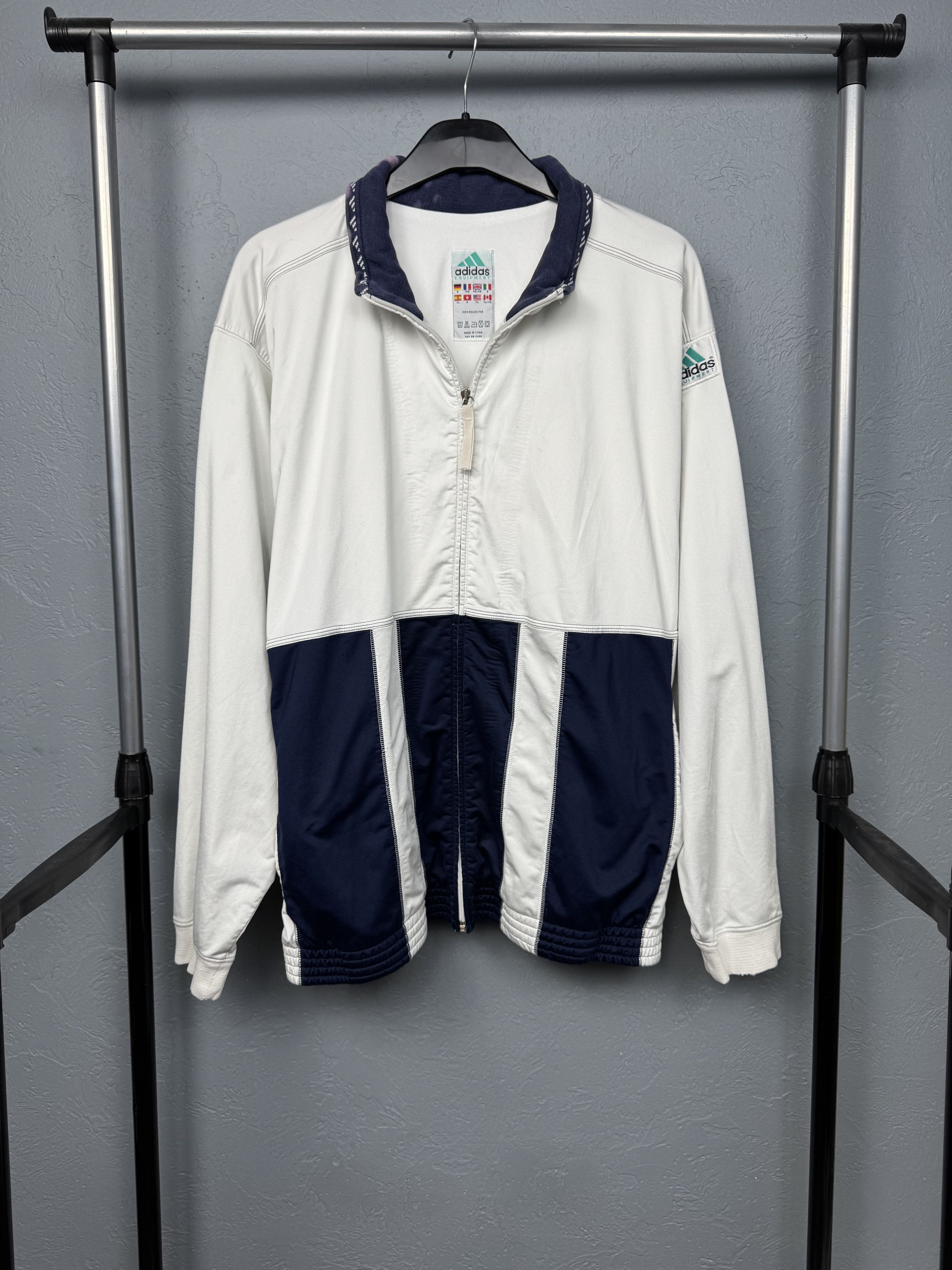 Adidas Adidas Equipment 90s Vintage Mens Track Top Jacket Size US XL / EU 56 / 4 - 1 Thumbnail