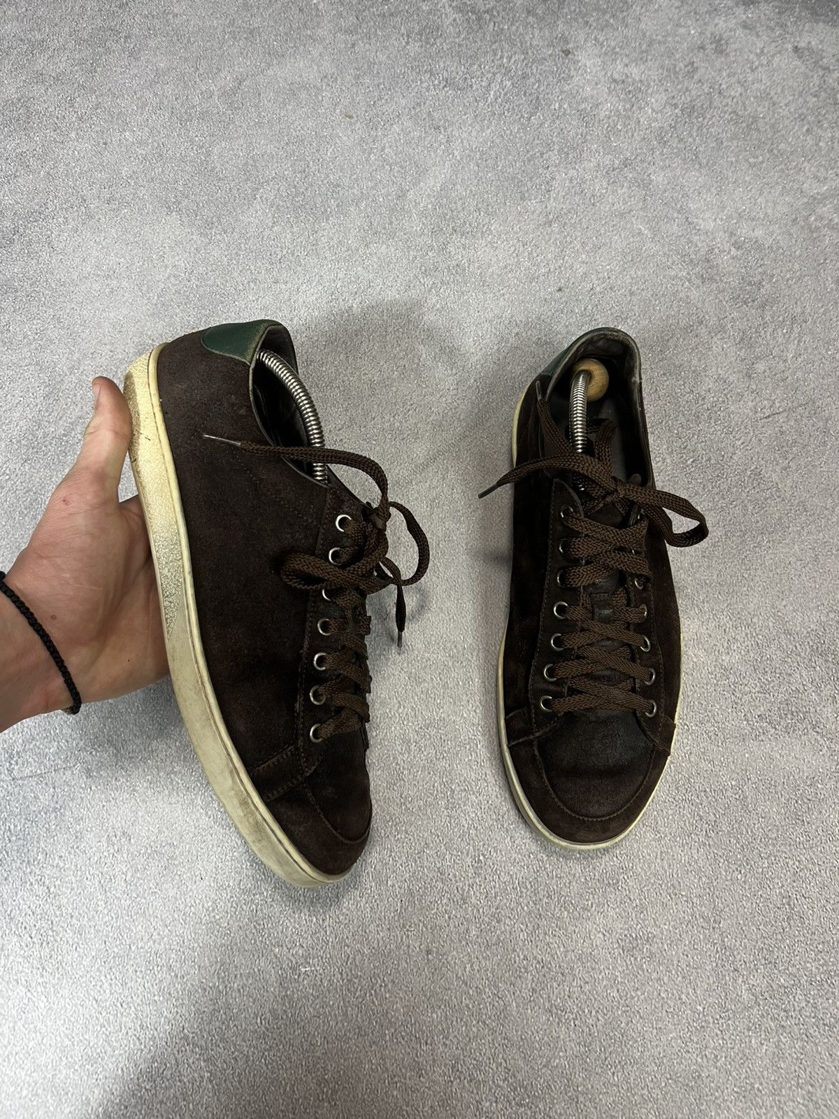 Gucci Men’s Gucci Leather GG Monogram Sneakers ! luxury hype rare Size US 9 / EU 42 - 2 Thumbnail