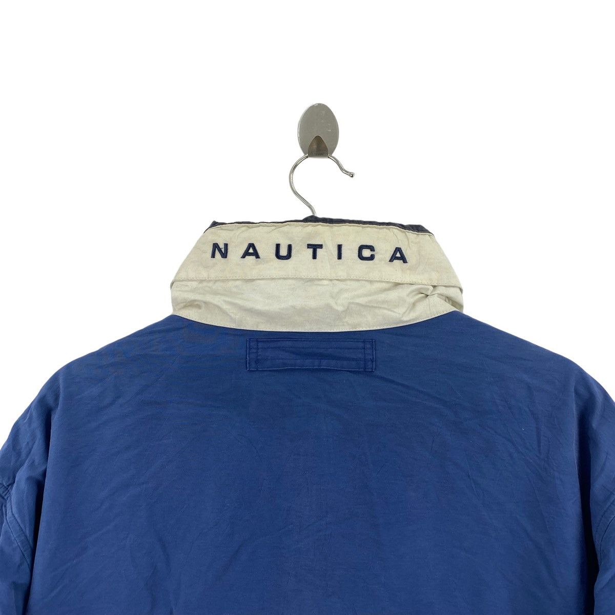Nautica × Vintage Vintage NAUTICA Sailing Gear Blue Bomber Jacket Size US L / EU 52-54 / 3 - 4 Thumbnail