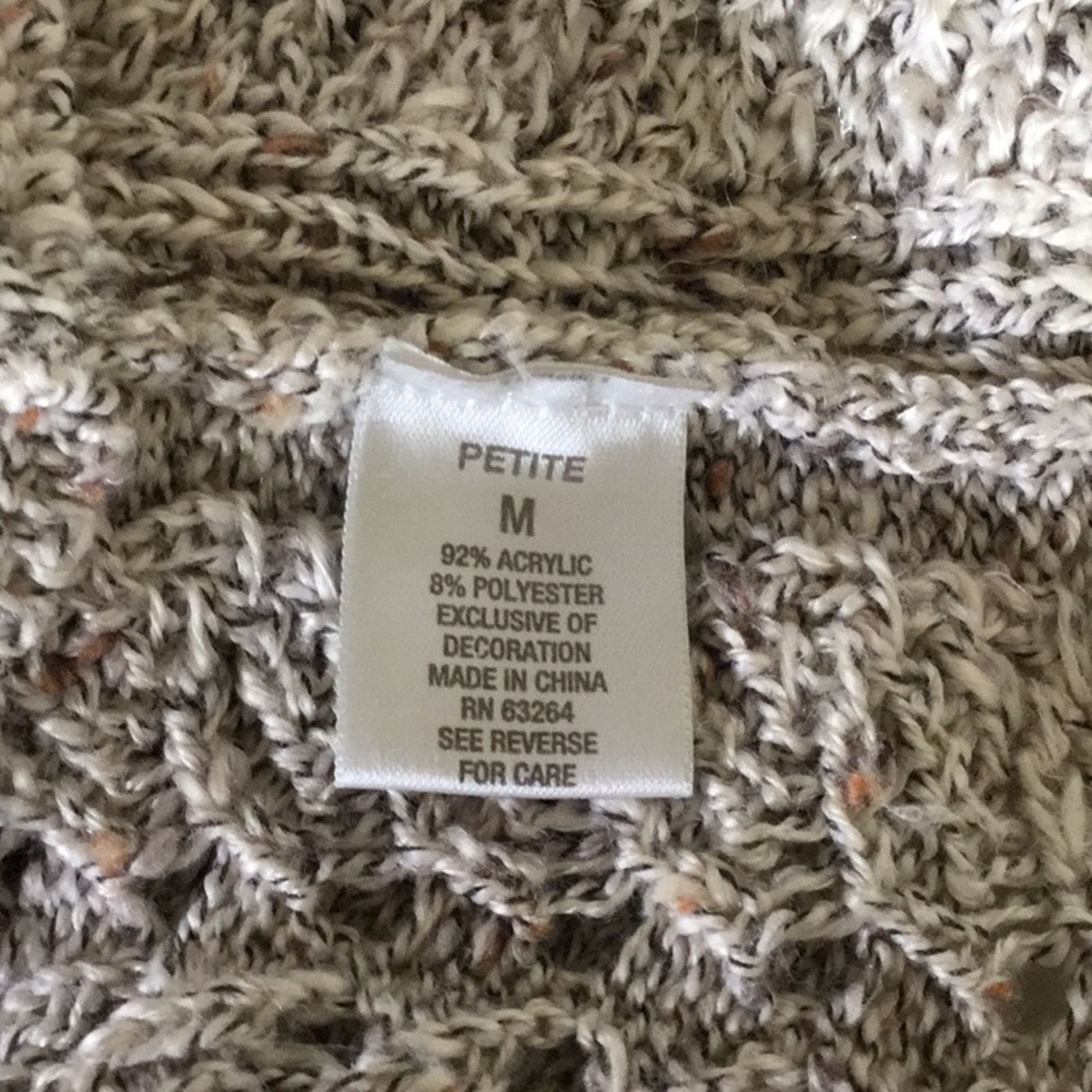 Other Dressbarn Tan Open Front Cardigan/Sweater Size MP* Size M / US 6-8 / IT 42-44 - 10 Thumbnail