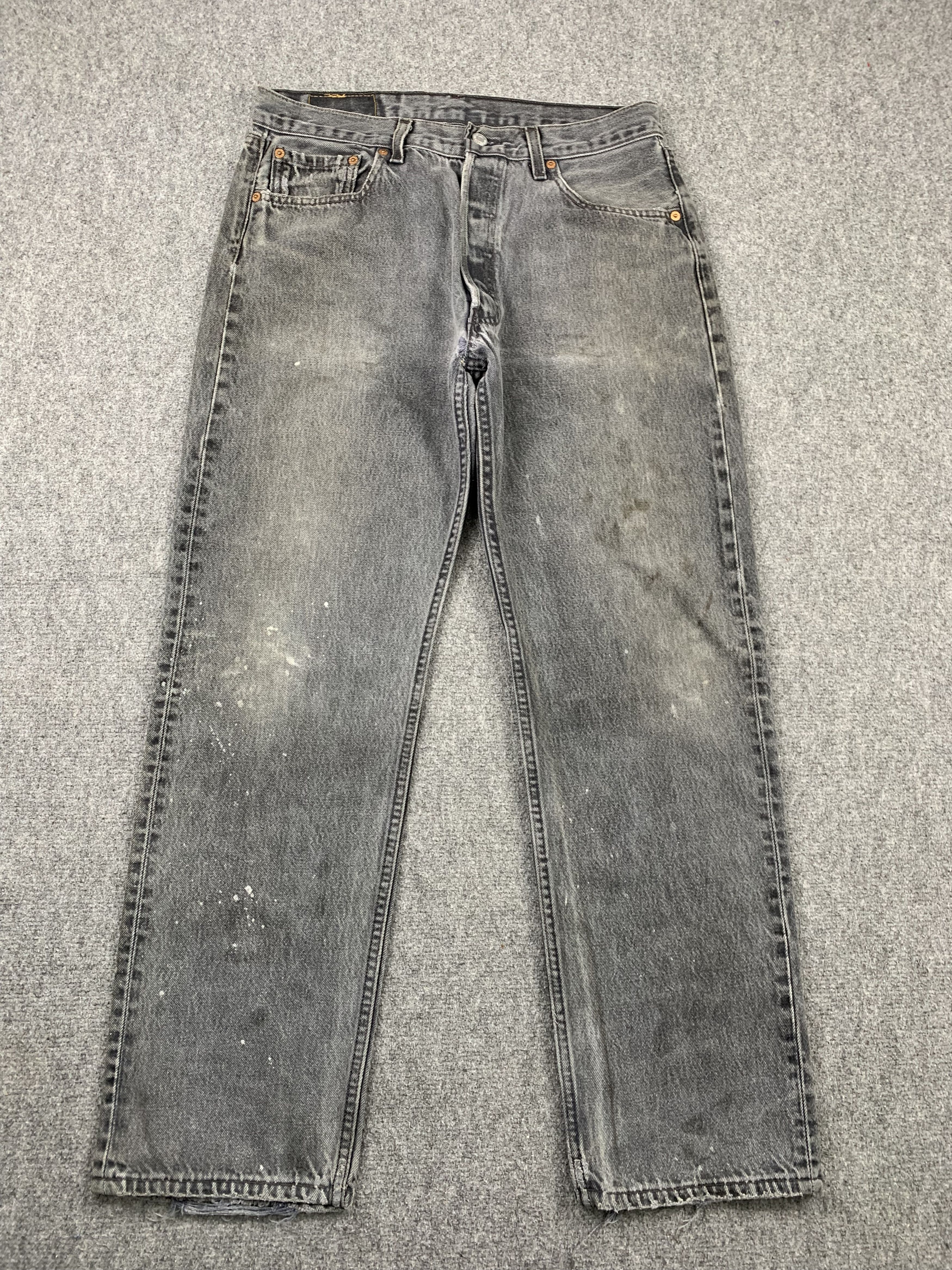 Levi's Vintage Levis 501 Faded Black Jeans DP1961 Size US 32 / EU 48 - 1 Thumbnail