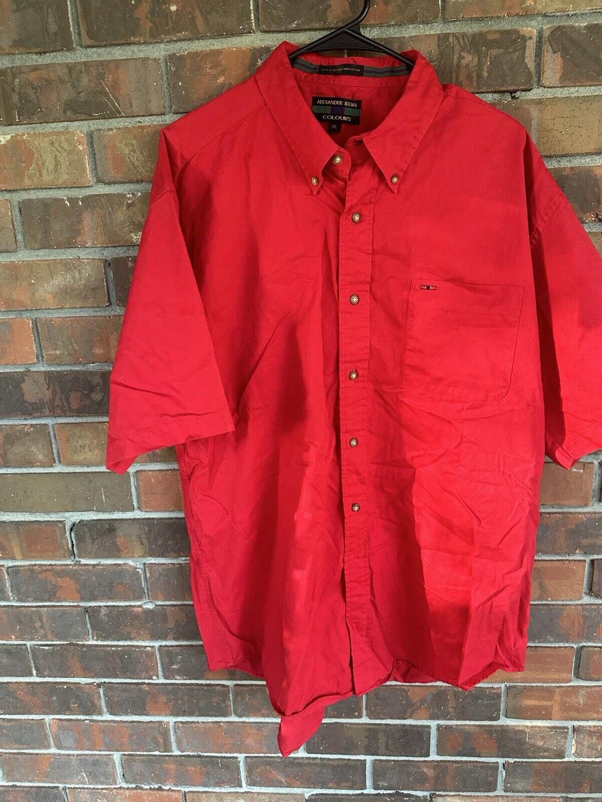 Alexander Julian Alexander Julian Colours Red Short-Sleeve Shirt - Size XL Size US XL / EU 56 / 4 - 3 Thumbnail