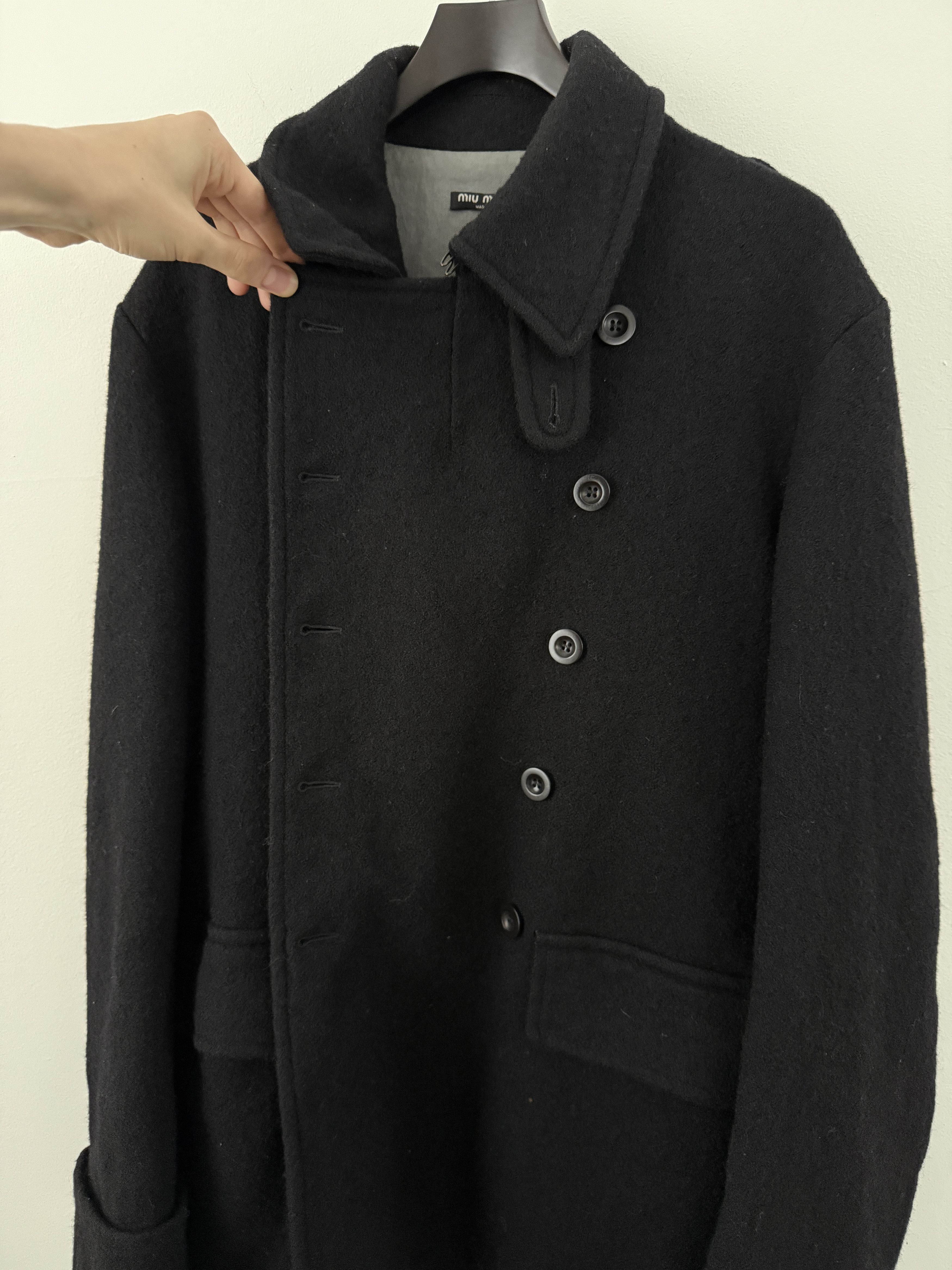 Miu Miu Wool Military Double Breasted Overcoat Size US M / EU 48-50 / 2 - 8 Thumbnail