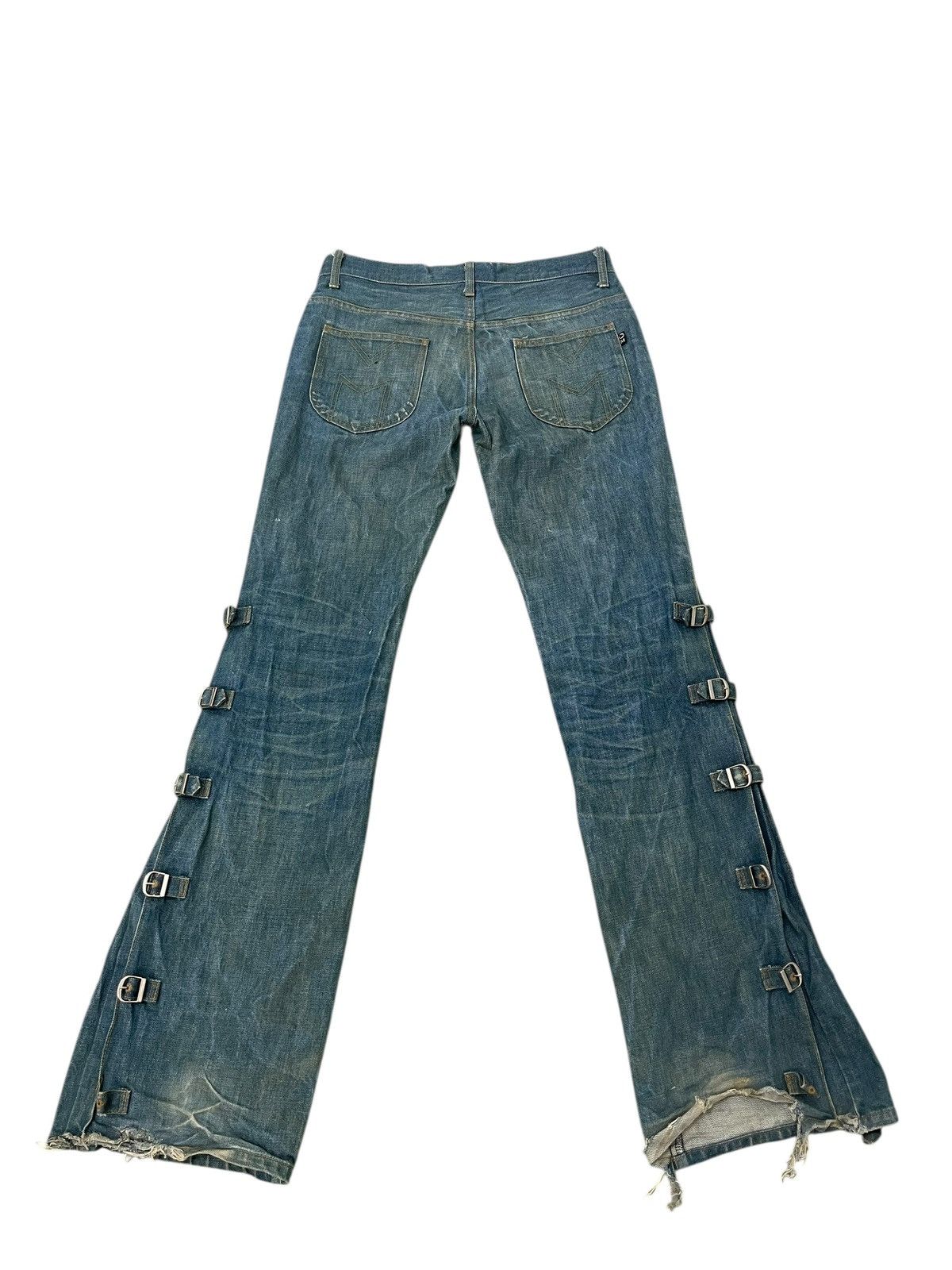 Japanese Brand Flare Jeans Morgan Homme Faded Boot Cut Chrome hearts 2🟦7 Size US 32 / EU 48 - 2 Thumbnail