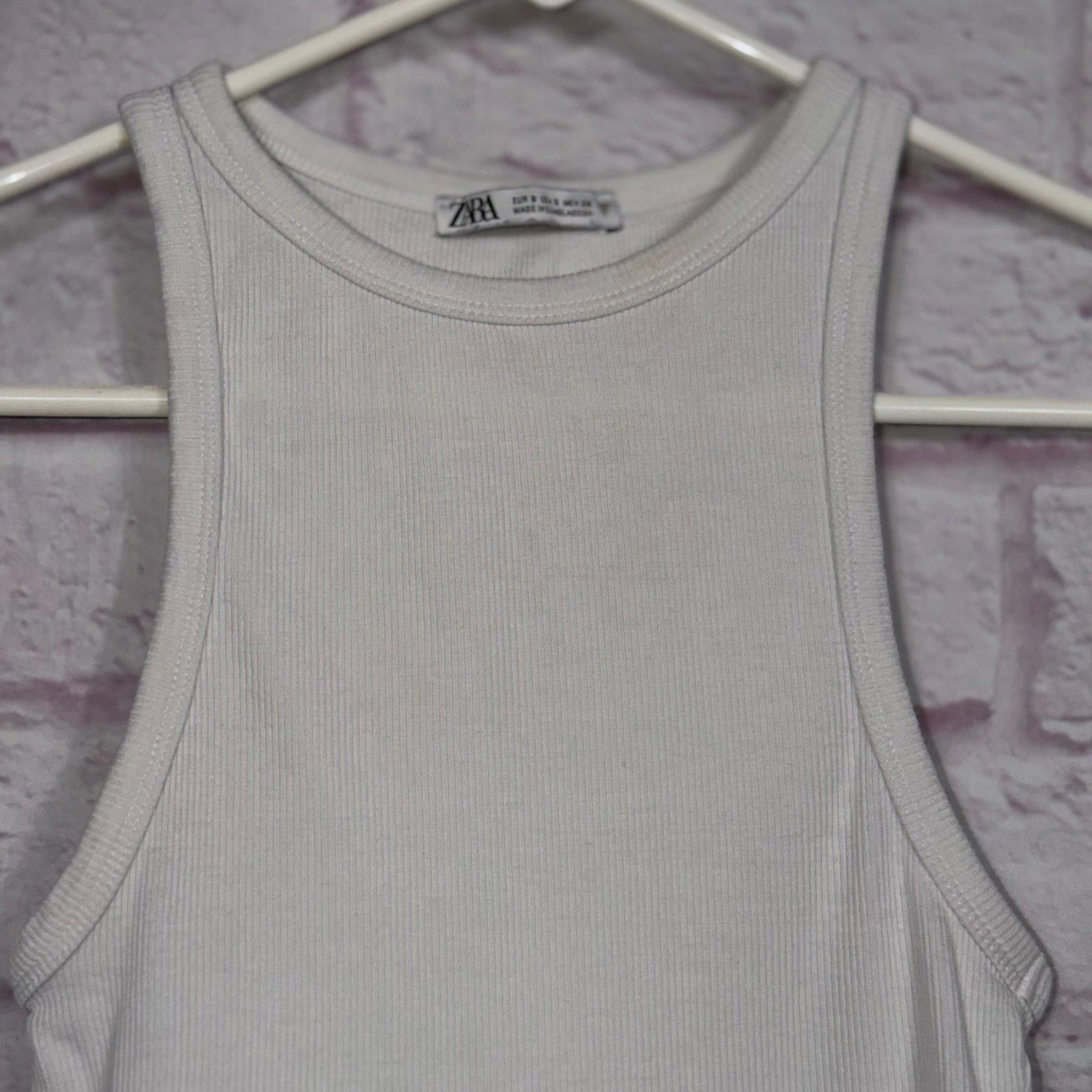 Zara Zara Women's Small Ribbed Tank Top Size S / US 4 / IT 40 - 2 Thumbnail