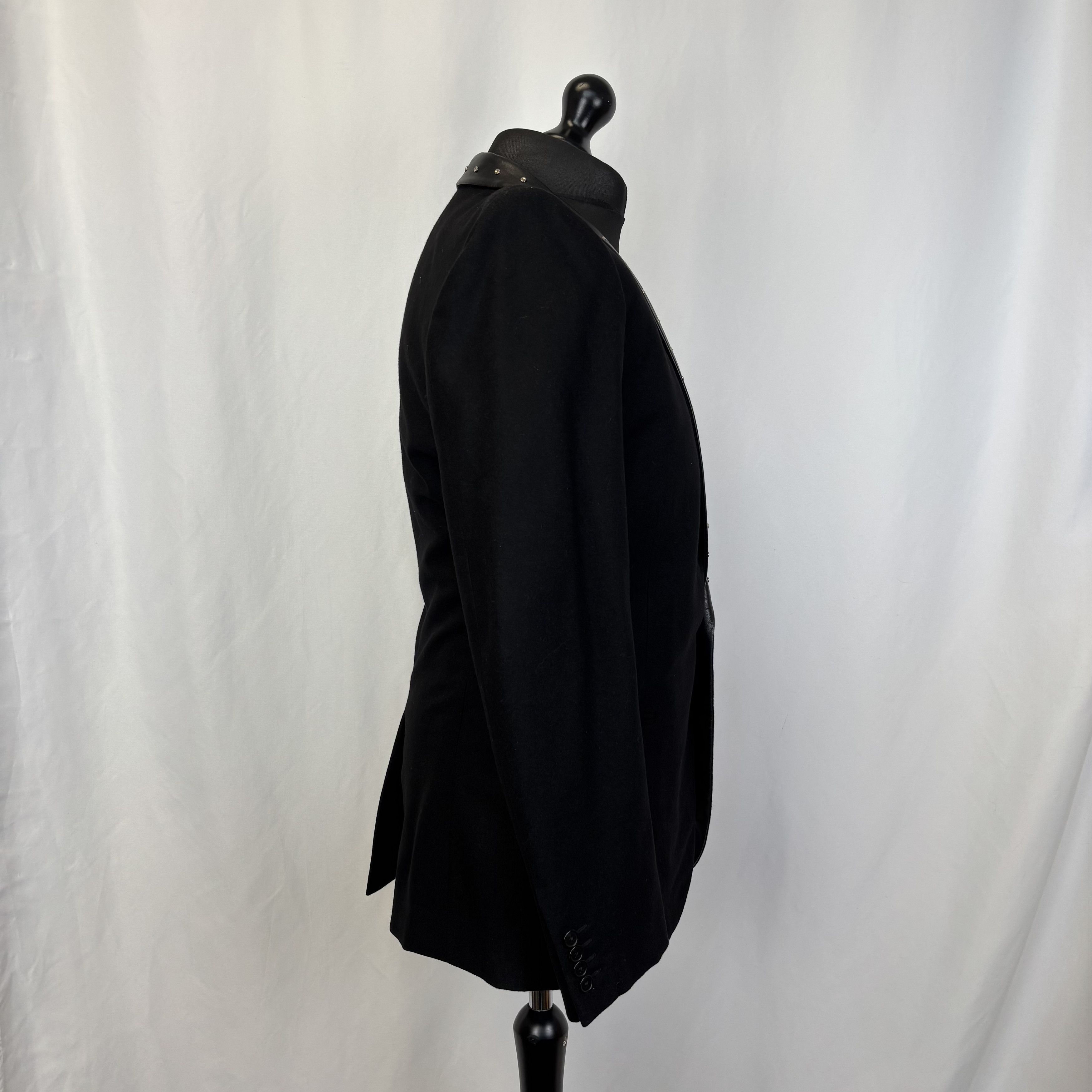 Saint Laurent Paris Saint Laurent Studded Collar Blazer Size 52R - 2 Thumbnail