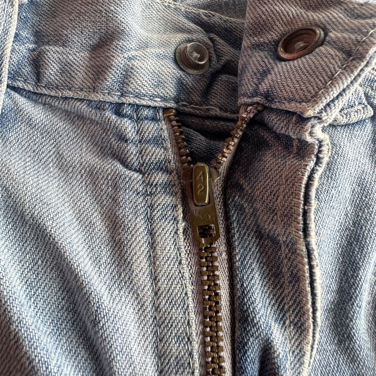Japanese Brand VTG LEE DISTRESSED DENIM TALON RUSTY DIRTY JEANS BAGGY PANTS Size US 27 - 7 Thumbnail