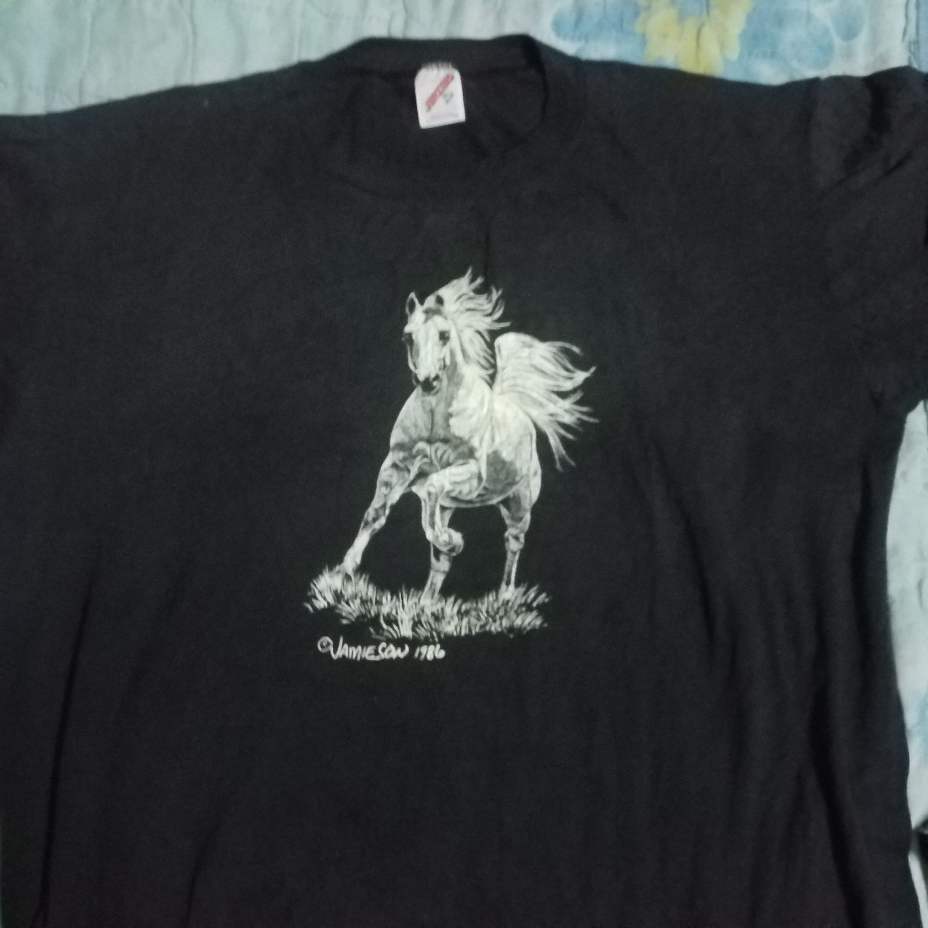 Vintage vintage white horse runner Size XL / US 12-14 / IT 48-50 - 3 Thumbnail