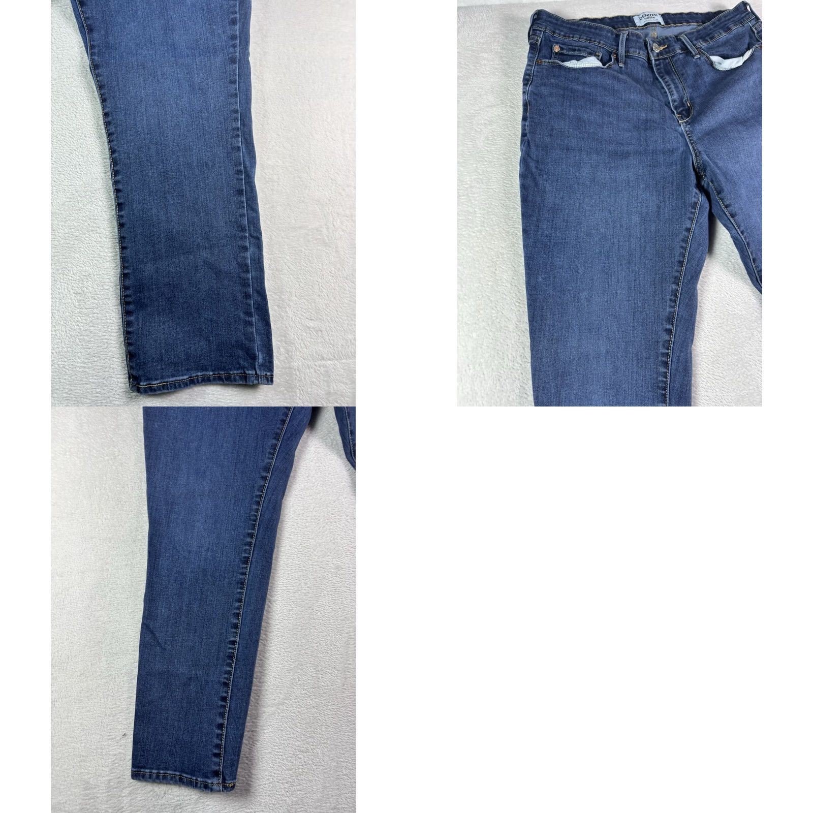 Denizen DENIZEN Jeans Women Mid Rise Straight Leg Stretch Sculpt 16s 16 Regular Blue Denim 5-Pocket City Vintage: No Size 38" / US 16 / IT 52 - 10 Thumbnail