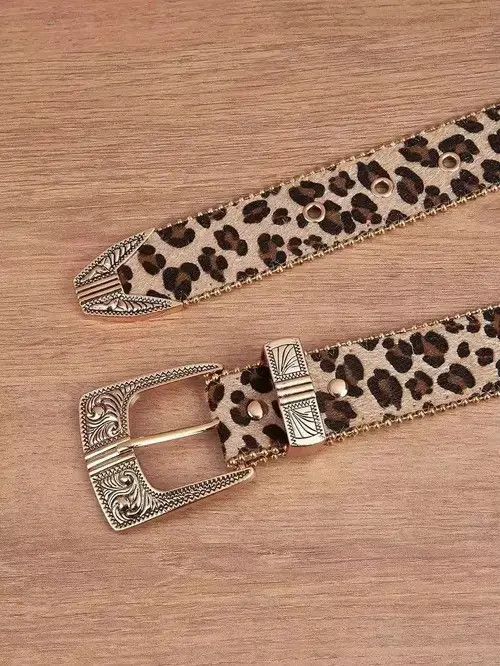Jewelry Natsumi x Aoba 112 cm 2000s style leopard cheetah print belt Size ONE SIZE - 7 Thumbnail
