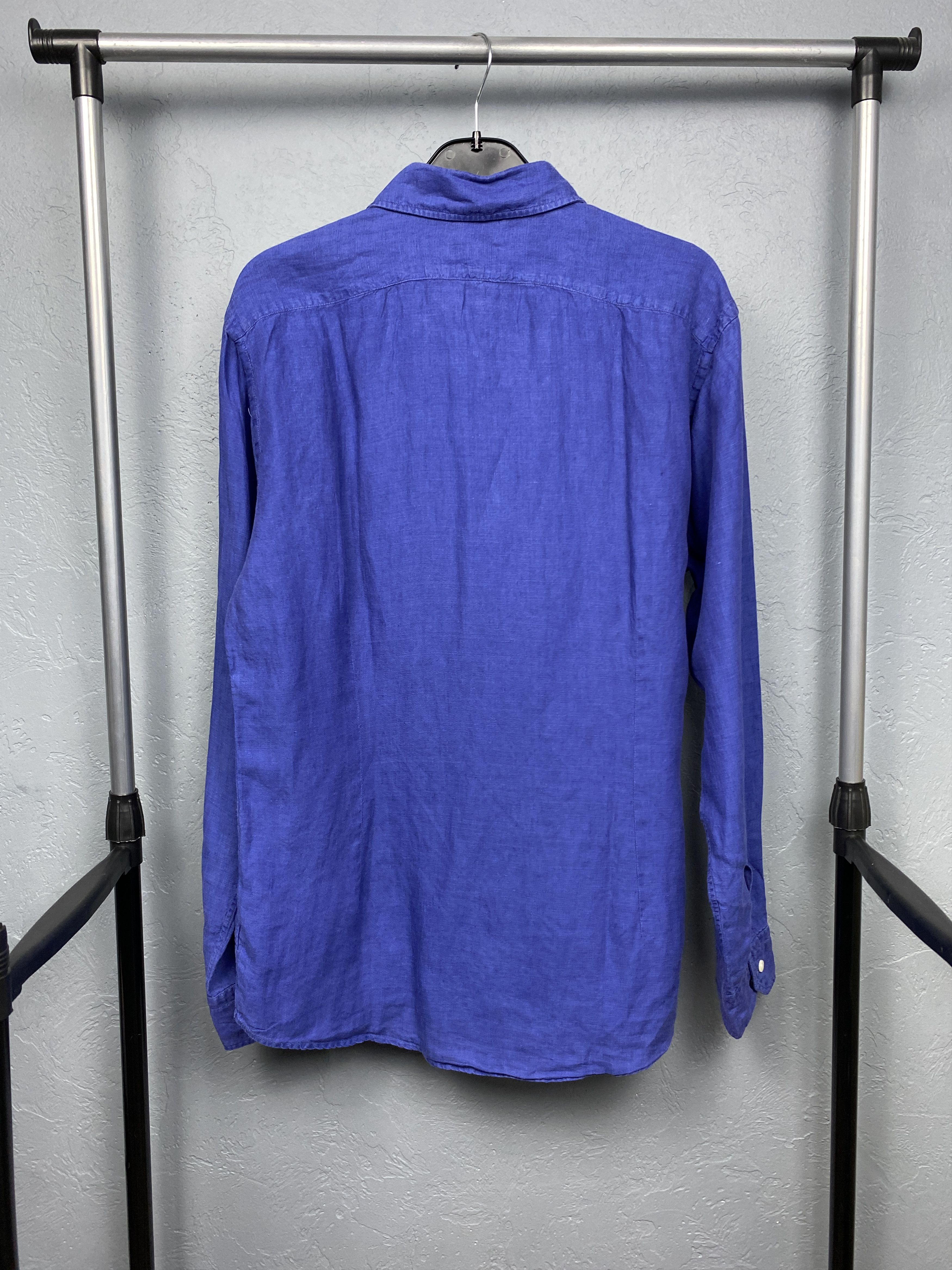 Eton Eton Vintage Mens LINEN Long Sleeve Shirt Size US XL / EU 56 / 4 - 5 Thumbnail