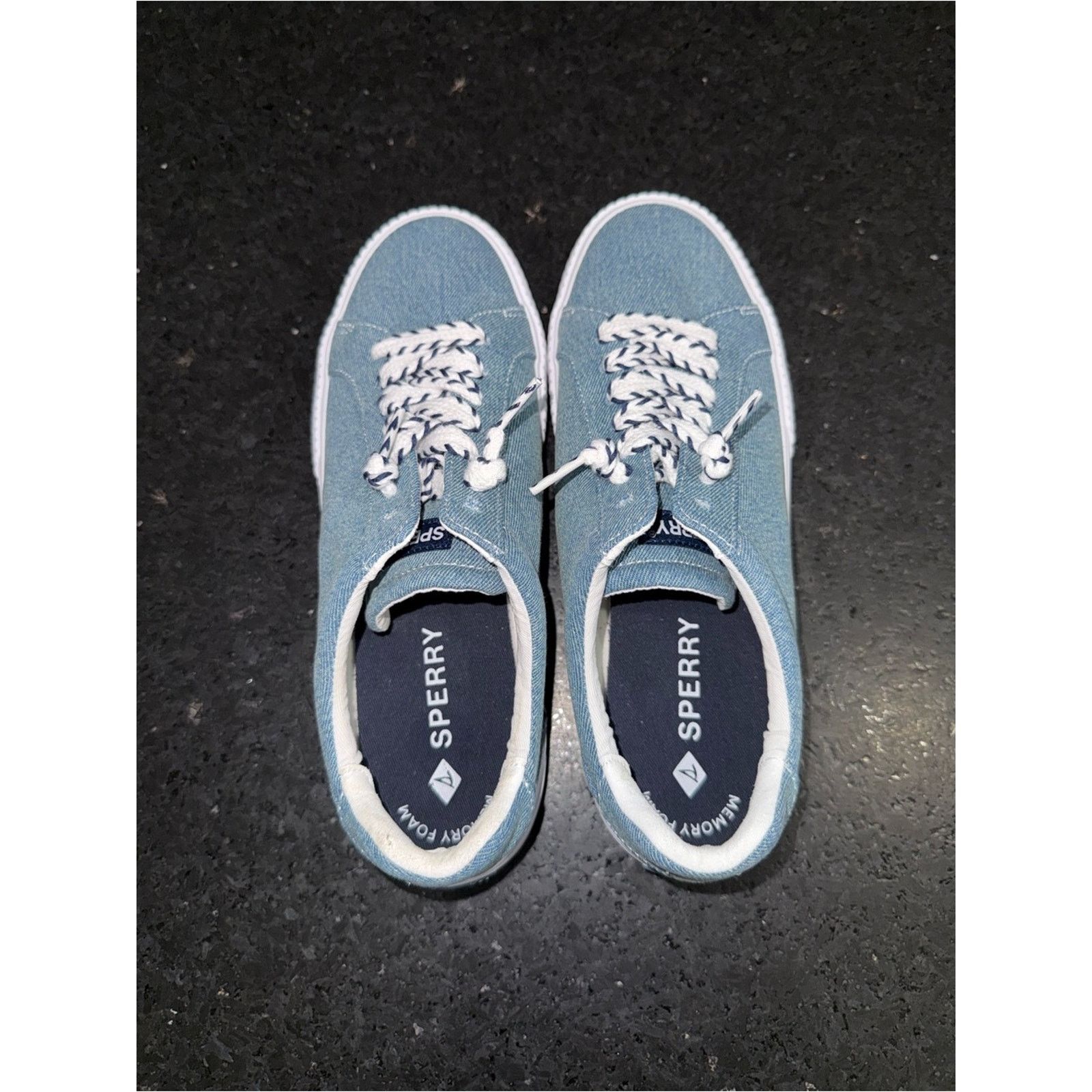 Sperry Sperry Bermuda Comfort Boat Sneaker Light Denim Blue Wash 8 Size US 8 / IT 38 - 4 Thumbnail