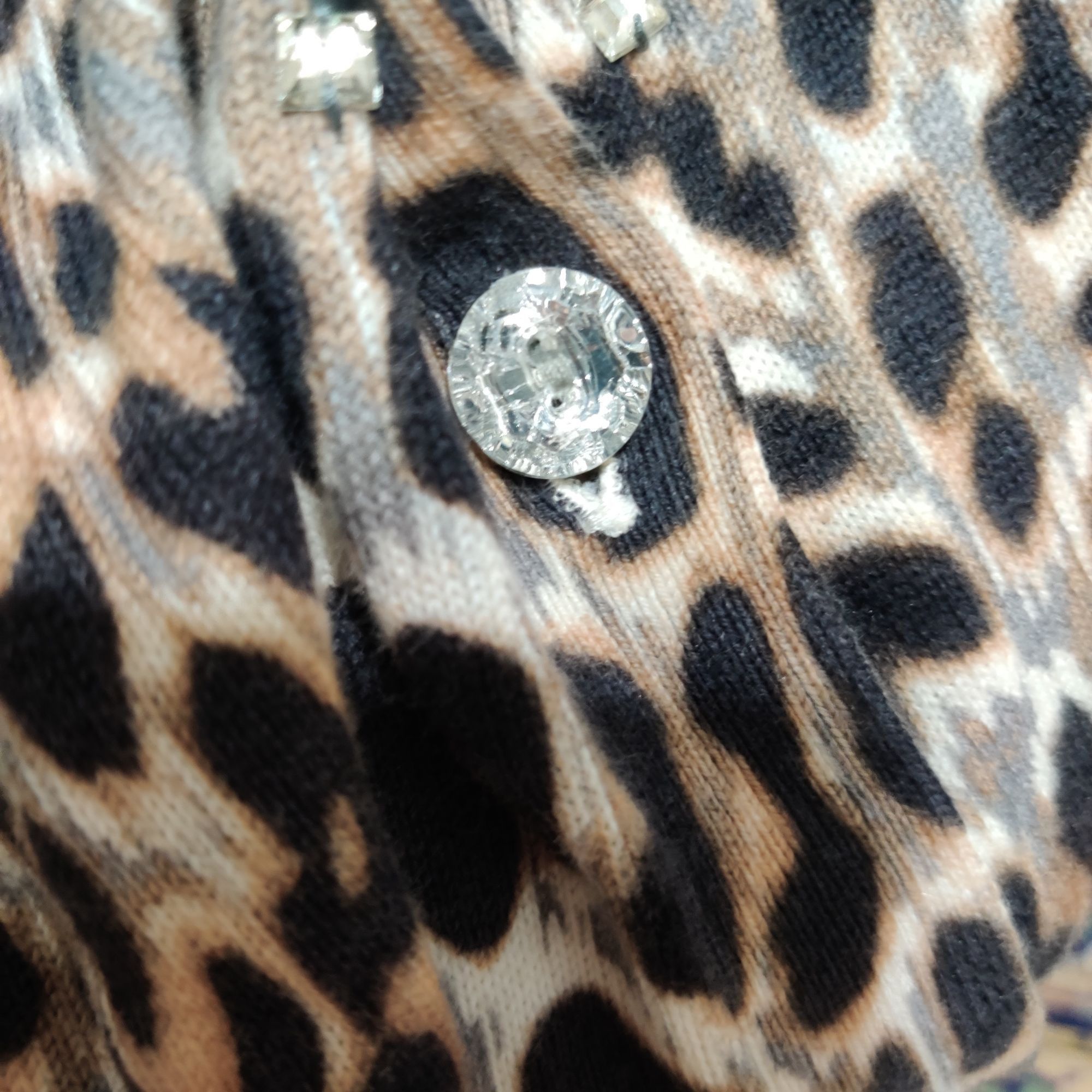 Chicos Chicos 1 M Leopard Print Cardigan Long Sleeve Rhinestone But Size M / US 6-8 / IT 42-44 - 4 Thumbnail