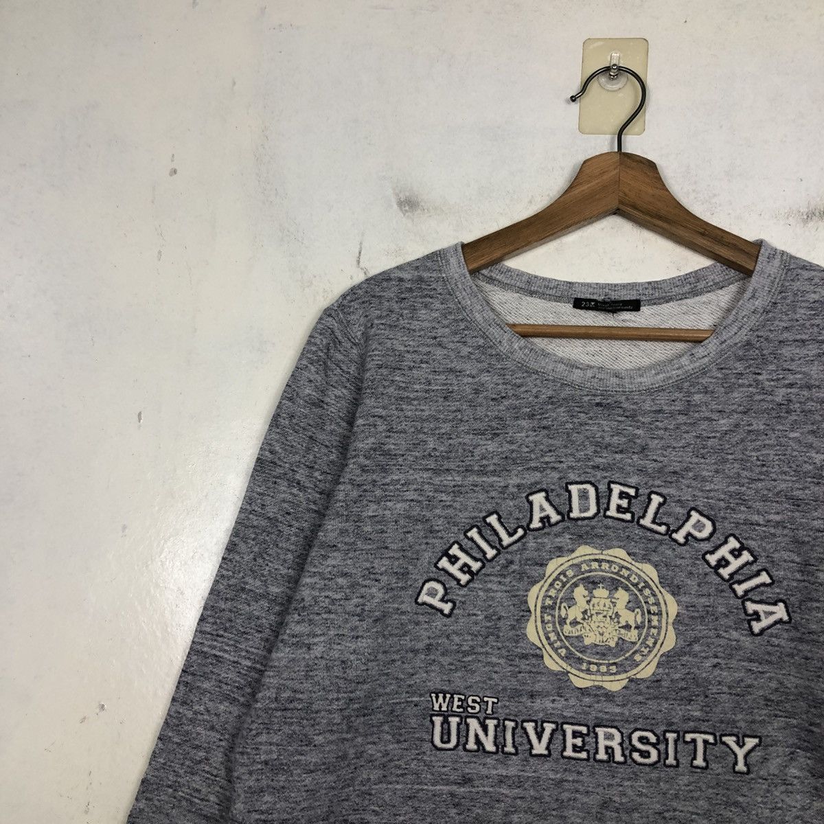 Japanese Brand 📌Vintage Sweatshirt Philadelphia West University Big Log Size US S / EU 44-46 / 1 - 9 Thumbnail