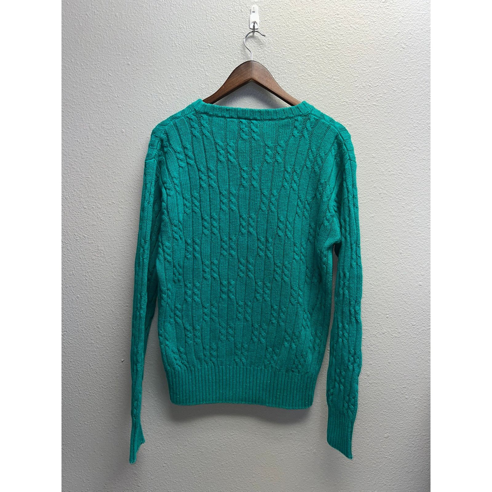 Ralph Lauren Womens Chaps Ralph Lauren Teal Sweater Heavy Green Medium M Size M / US 6-8 / IT 42-44 - 7 Thumbnail