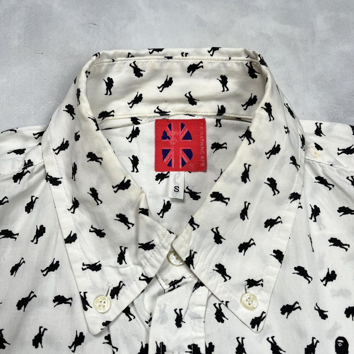 Bape Bape Monogram Button Up Shirt Pocket Logo Size US S / EU 44-46 / 1 - 4 Thumbnail