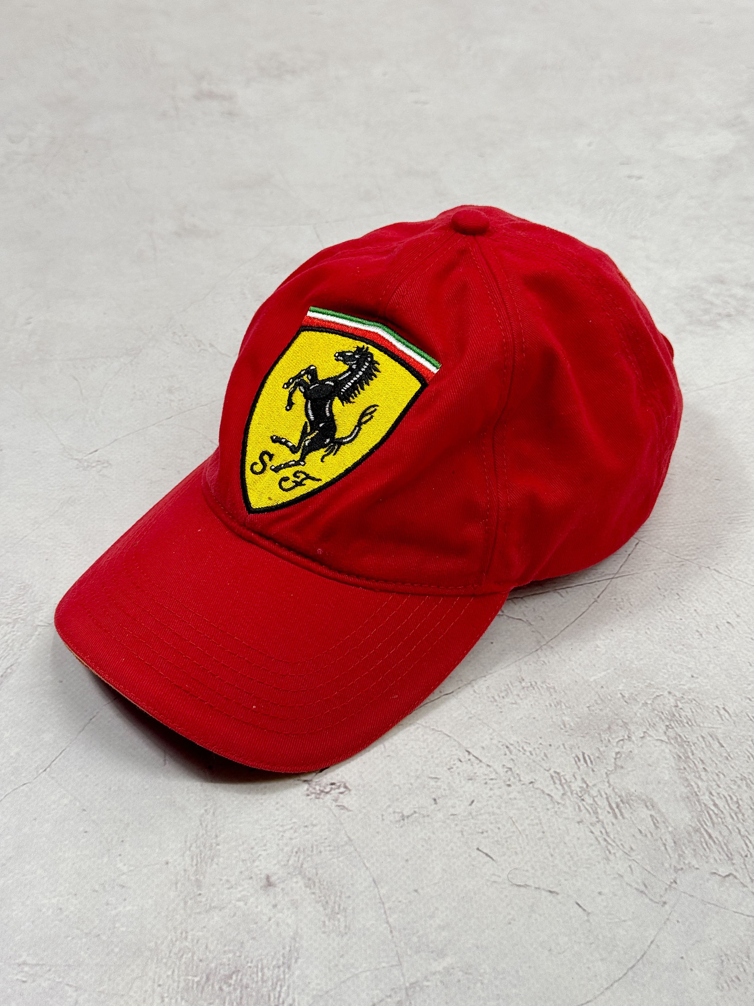 Ferrari × Formula 1 Vintage Ferrari Baseball Cap Big Embroidered Logo Size ONE SIZE - 1 Thumbnail