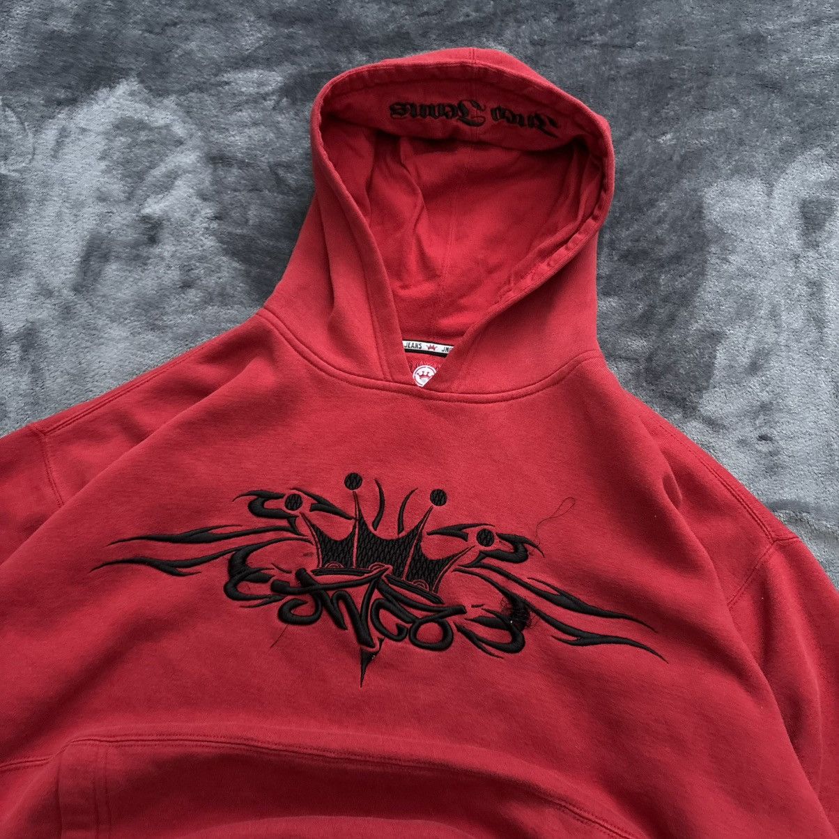 JNCO Y2K JNCO TRIBALS CRAZY HOODIE Size US XL / EU 56 / 4 - 4 Thumbnail