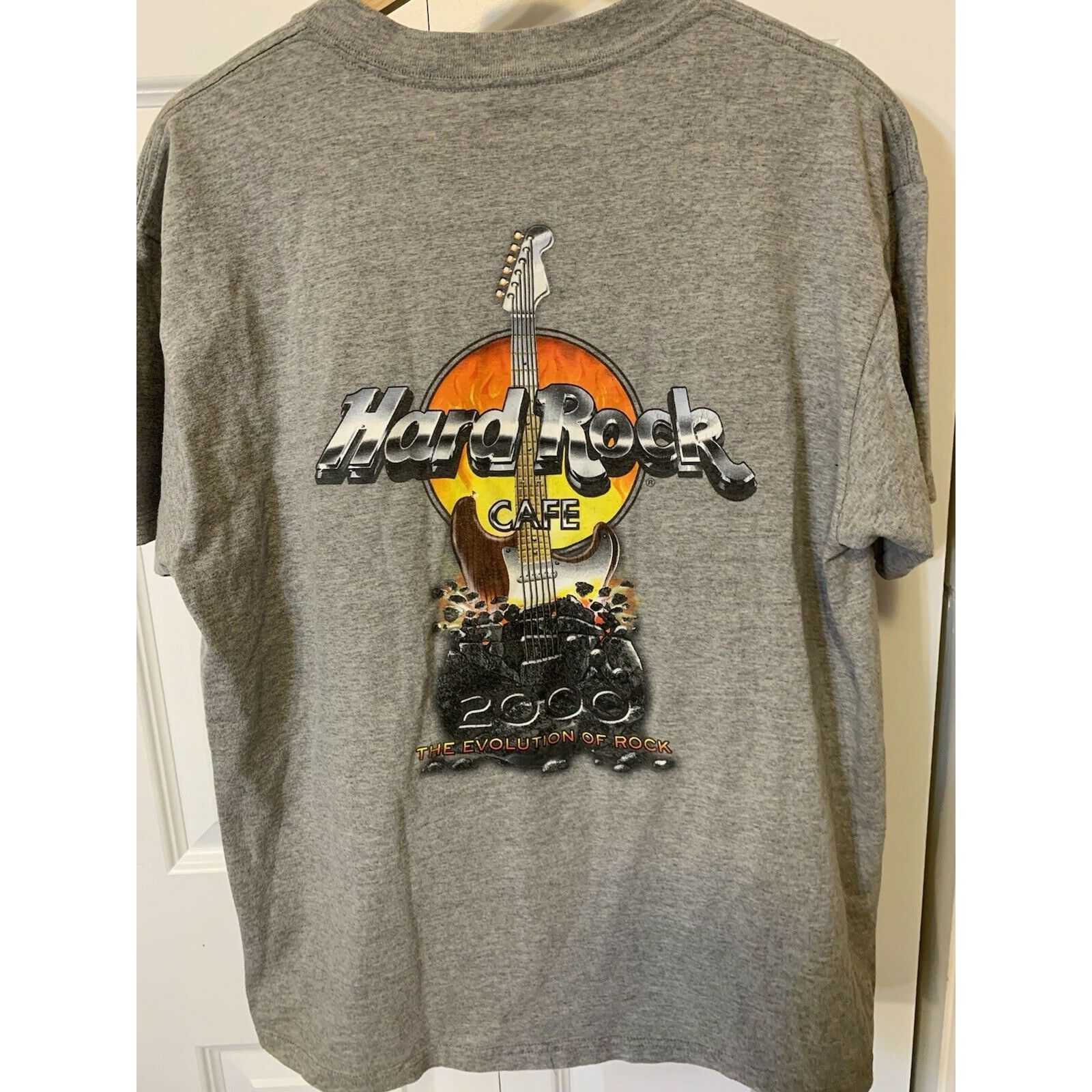 Hard Rock Cafe Hard Rock Cafe Gray Men’s Sz L 2000 Evolution of Rock Las Ve Size US L / EU 52-54 / 3 - 8 Thumbnail