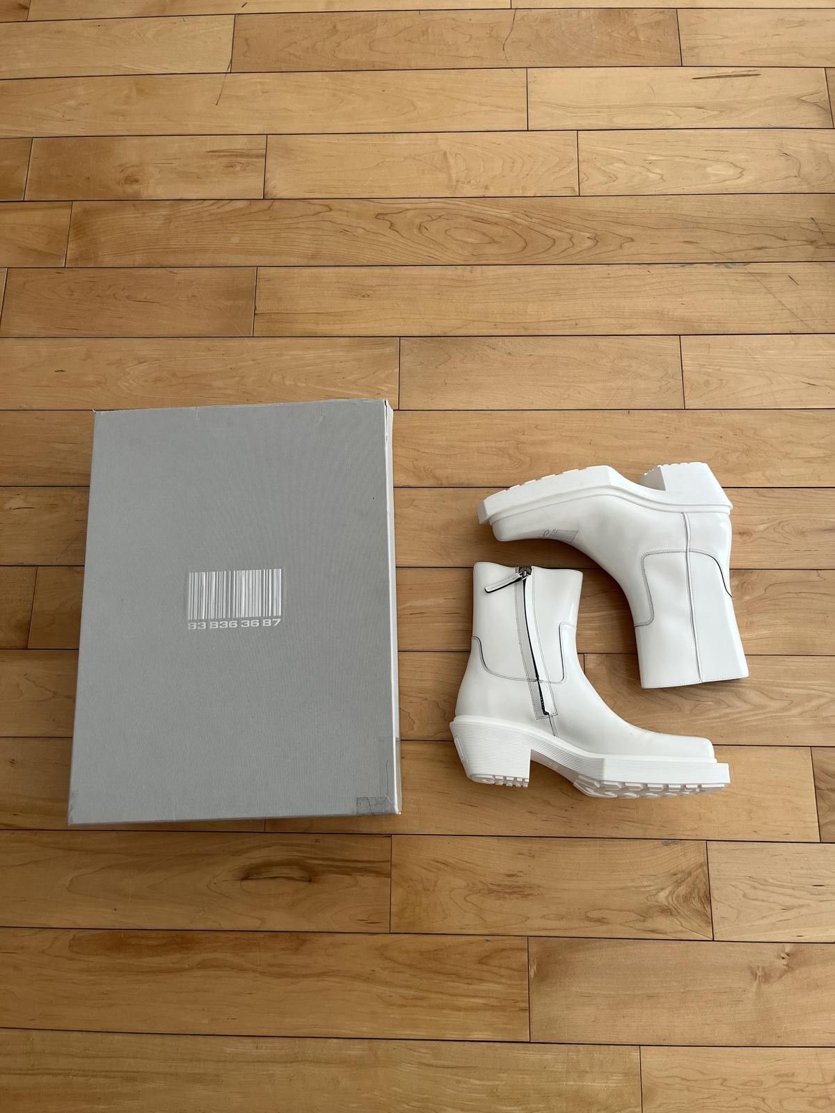 Vetements NWD - Vetements White Cowboy Boots Size US 9 / EU 42 - 1 Thumbnail