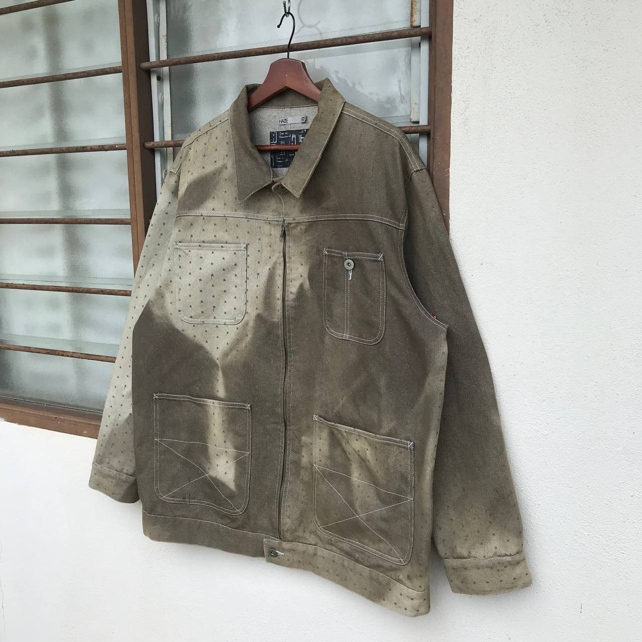 Haze VINTAGE HAZE FADED CHORE JACKET PAINTED DOT Size US XL / EU 56 / 4 - 10 Thumbnail