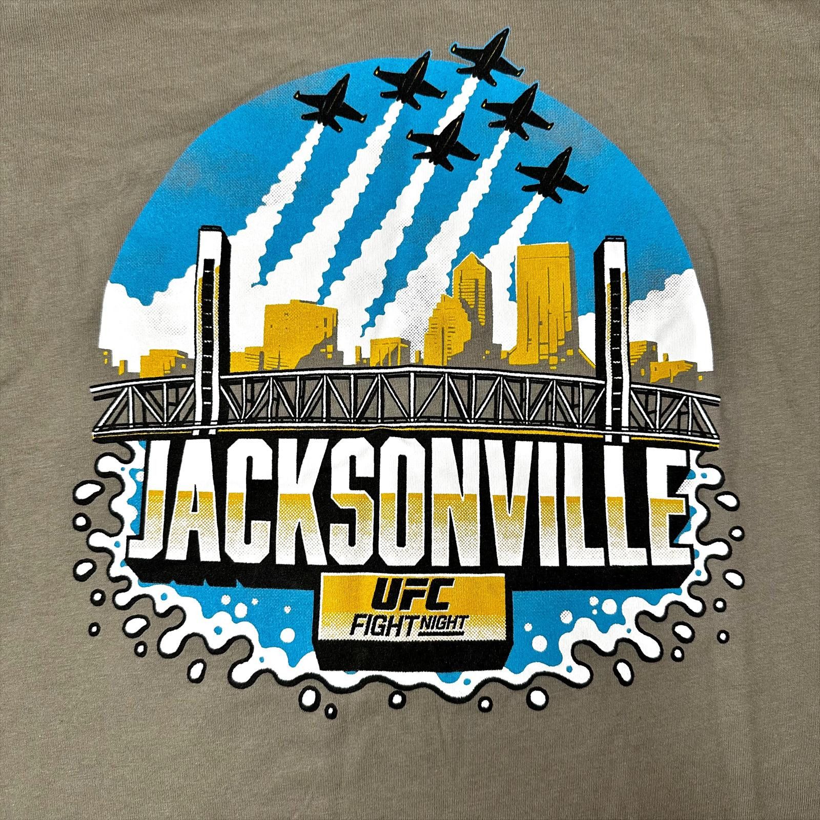 UFC NEW UFC Jacksonville Fight Night Graphic T-Shirt Olive Men S Size US S / EU 44-46 / 1 - 3 Thumbnail