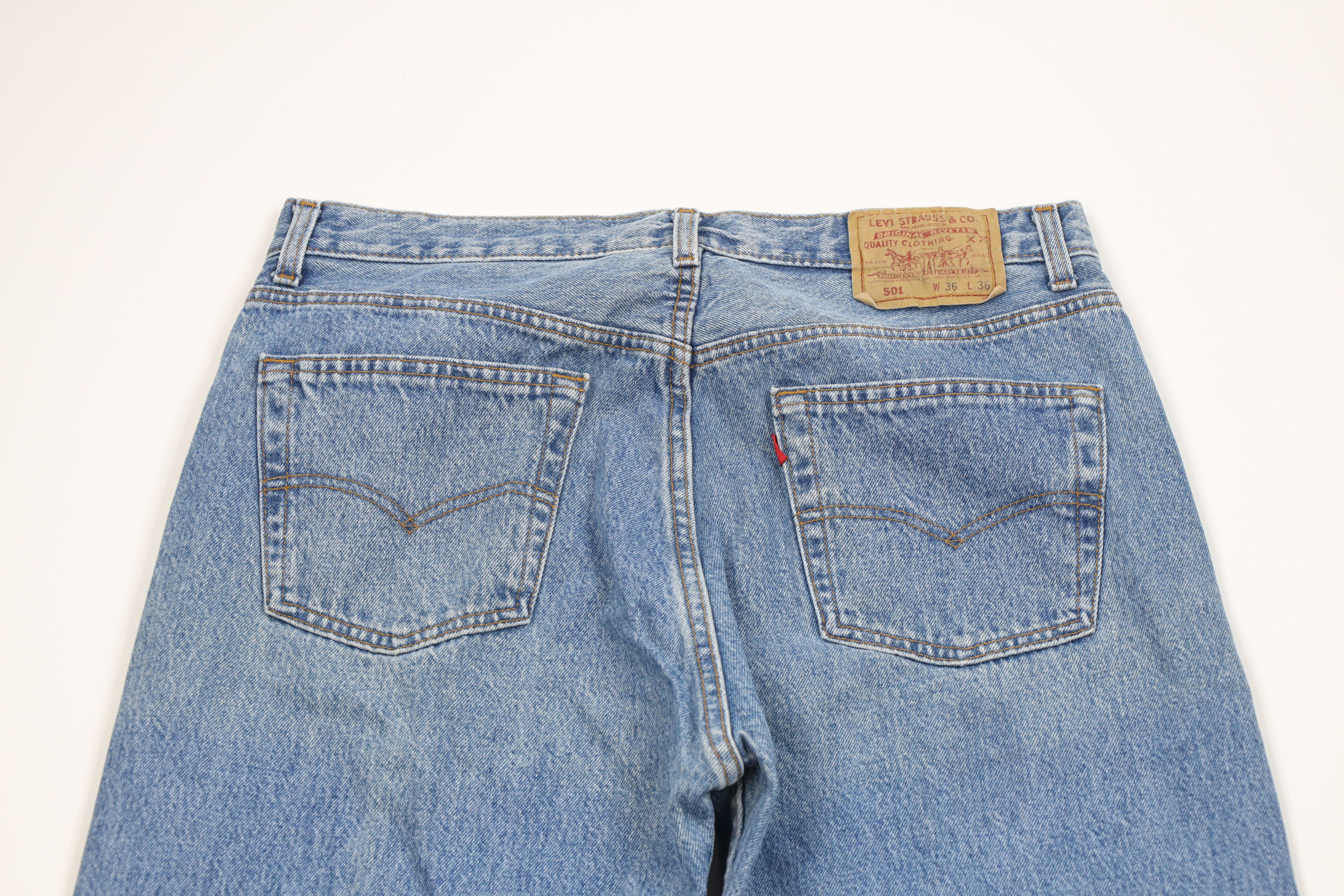 Levi's Vintage 90s Levis 505xx Fly Regular Straight Leg Jeans USA Size US 36 / EU 52 - 11 Thumbnail
