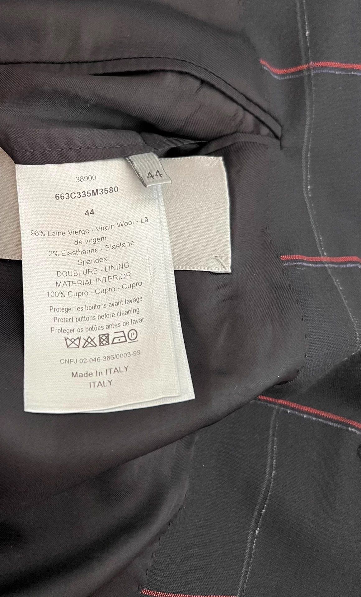 Dior Dior Wool Double-Breasted Peak Lapel Blazer 44 Size 44R - 7 Thumbnail