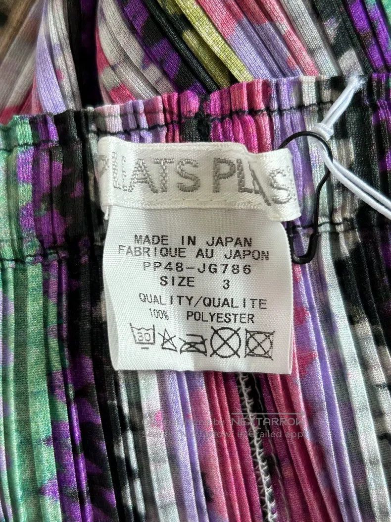 Issey Miyake Issey Miyake Purple Midi Skirt Size 22" - 3 Thumbnail