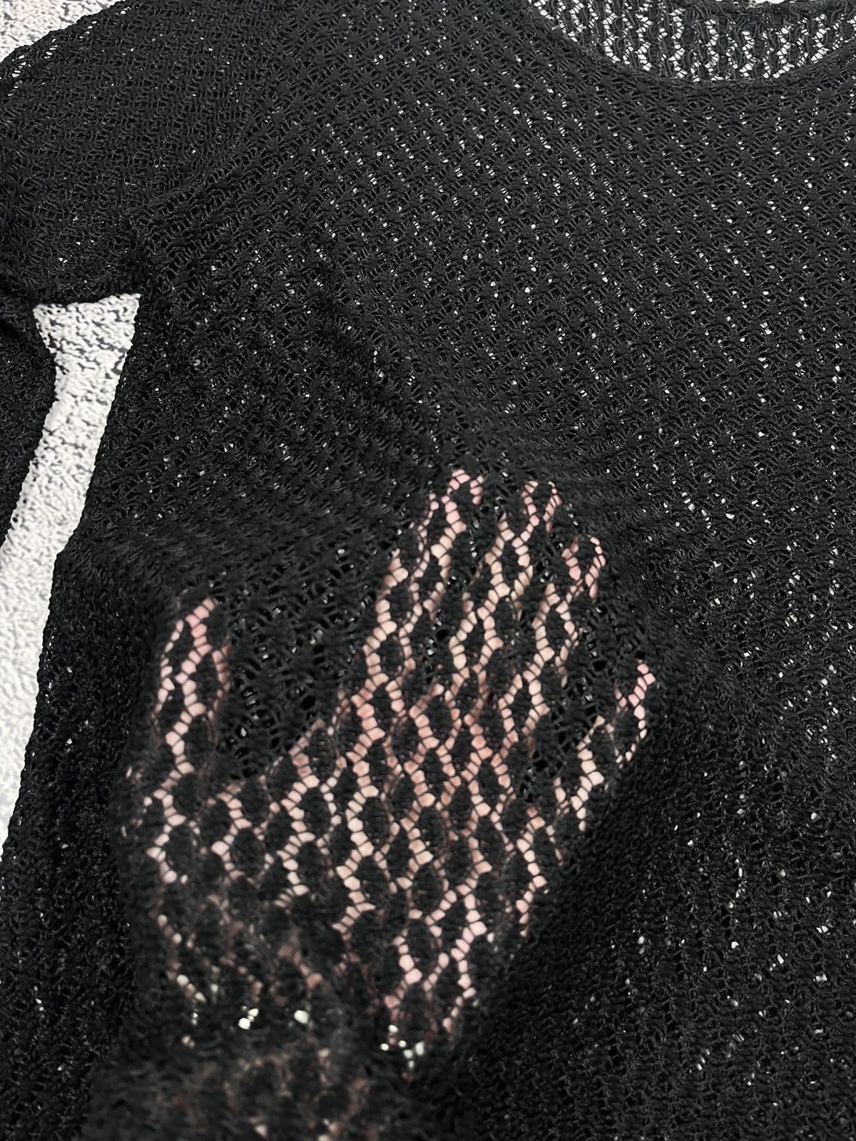 Japanese Brand Vintage Gothic Mesh LongSleeve Top AvantGarde size M Size M / US 6-8 / IT 42-44 - 5 Thumbnail