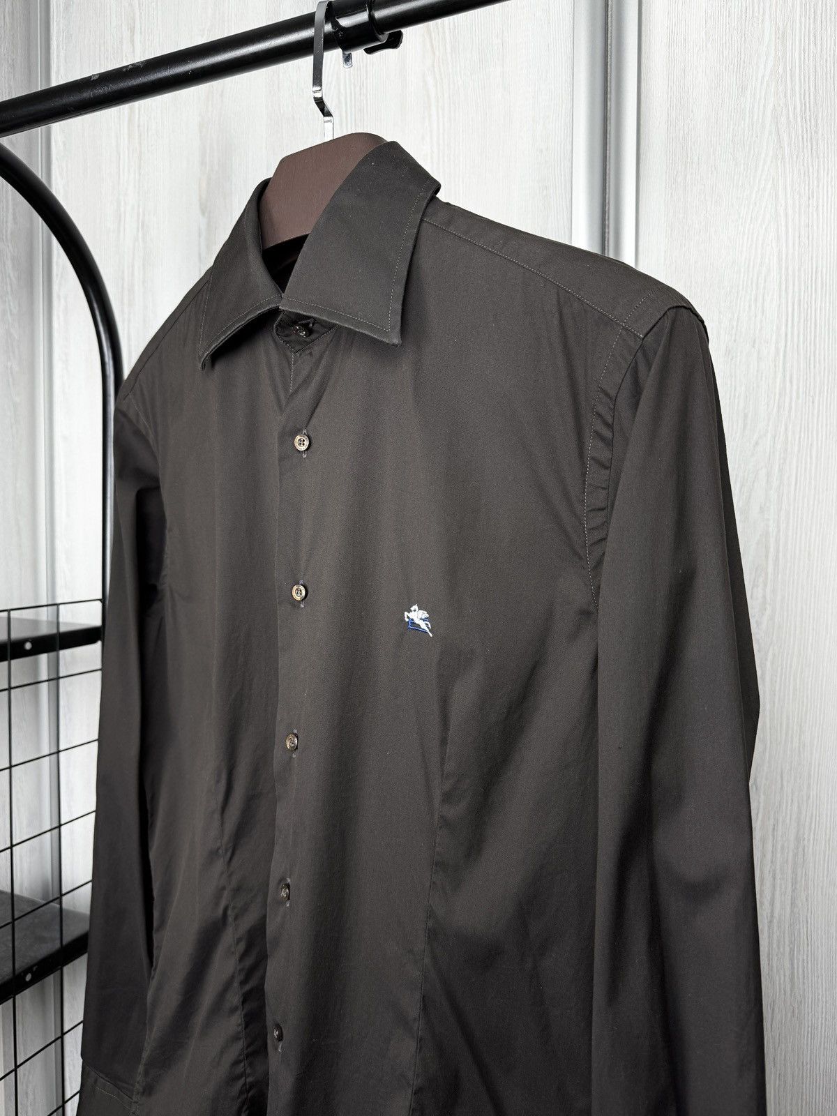 Etro ETRO Milano brown cotton blend basic plain shirt size 39 Size US M / EU 48-50 / 2 - 6 Thumbnail