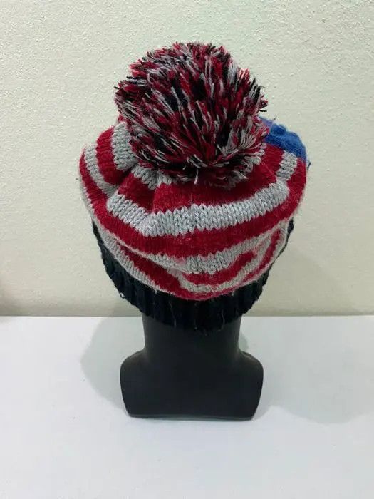 Vintage Vintage American Flag Bobble Beanie Hat Size ONE SIZE - 4 Thumbnail