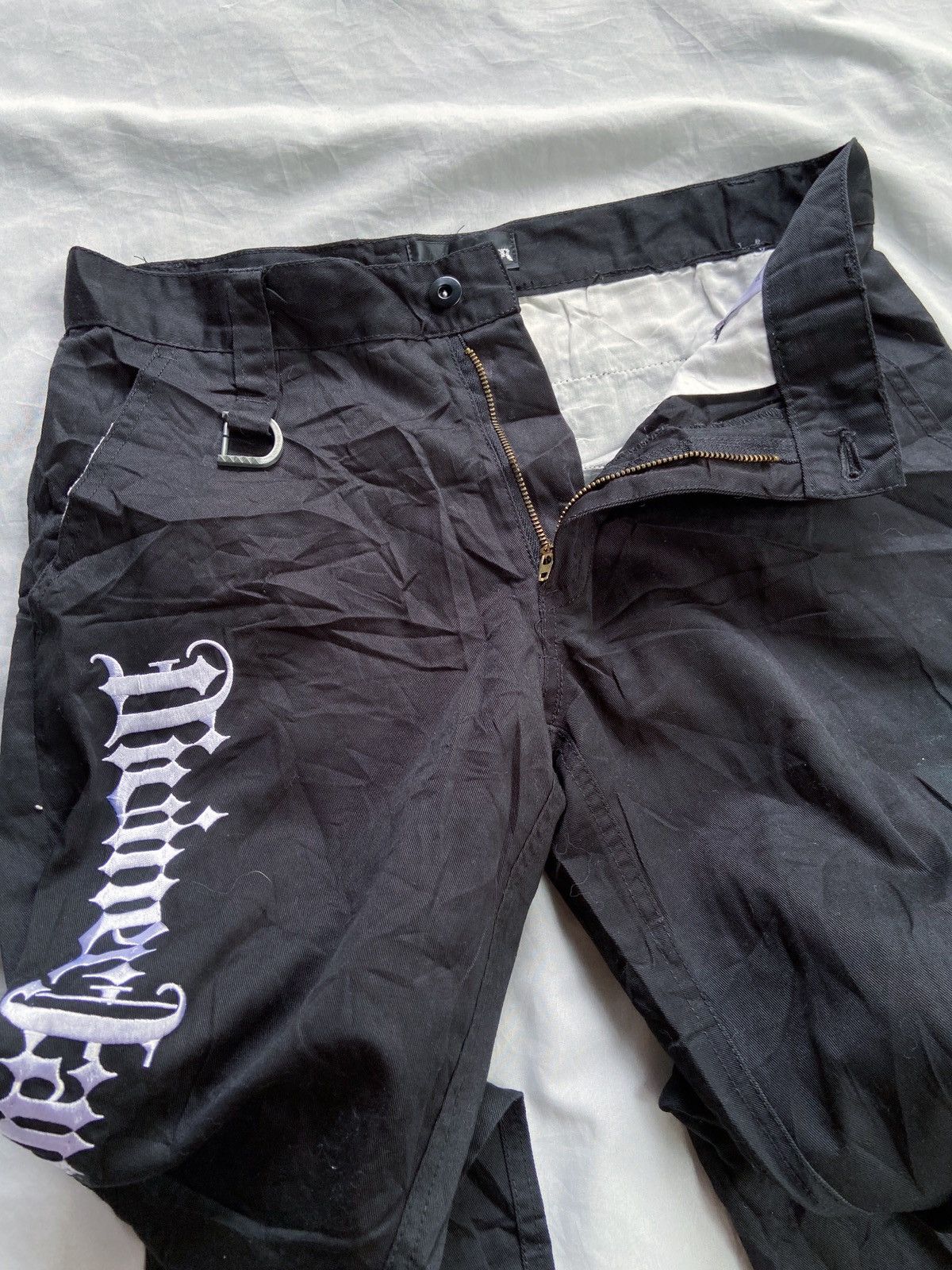 Le Grande Bleu (L.G.B.) JAPANESE DIVINER FLARED BALCK PANTS Size US 31 - 3 Thumbnail