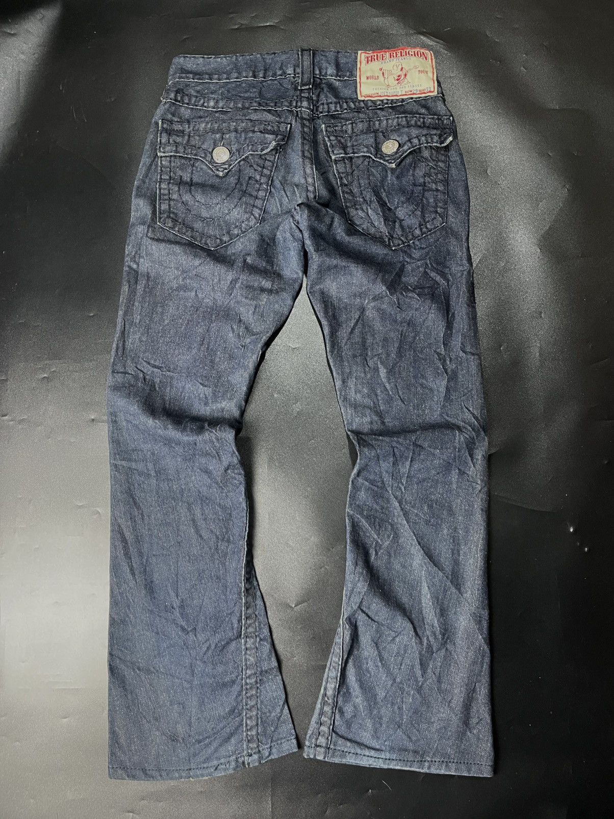 If Six Was Nine × Japanese Brand × True Religion Super Flared True Religion BlueJeans Size US 31 - 1 Thumbnail