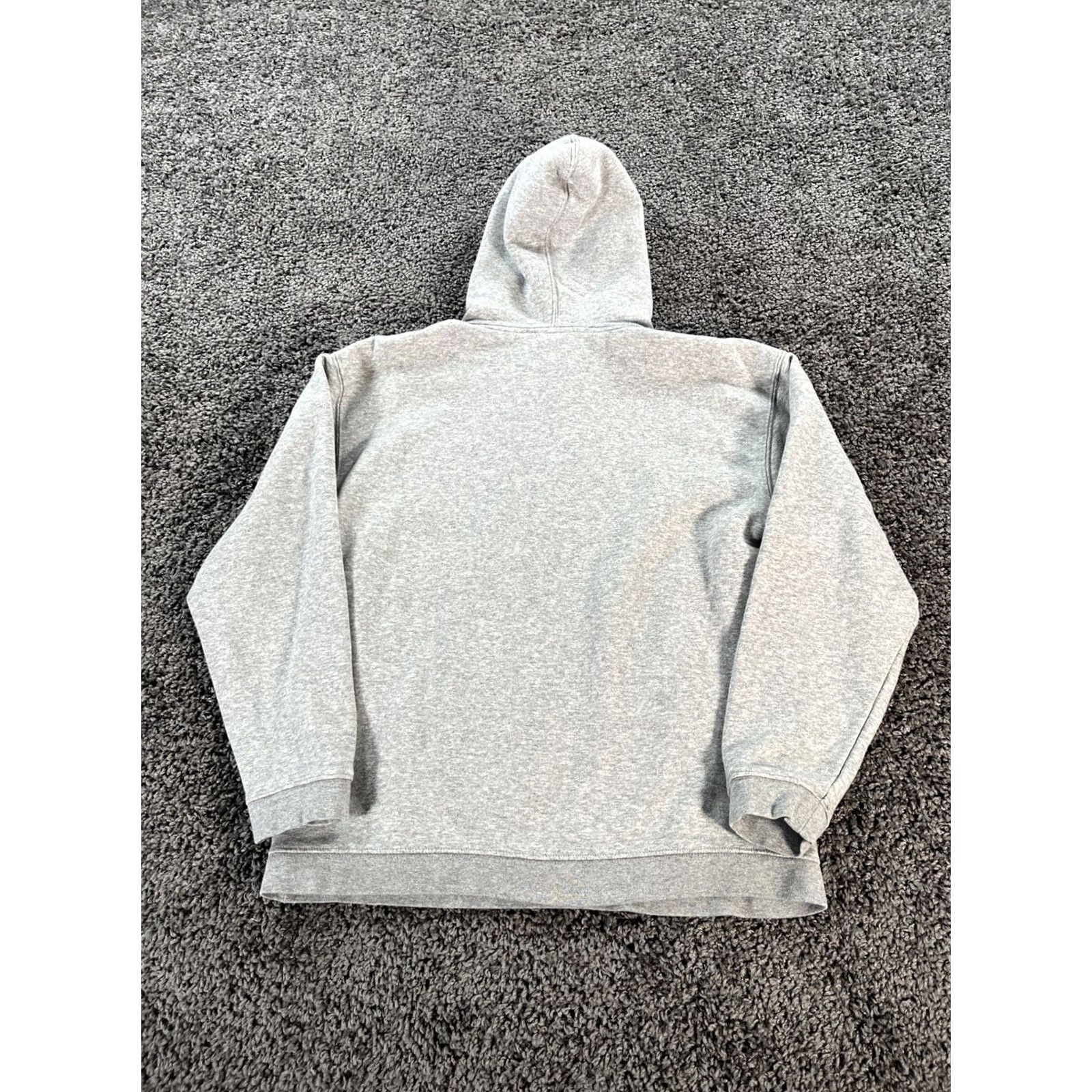 Nike VINTAGE 90s Nike Hoodie Pullover Mens M Gray Check Fleece Swoosh Size US M / EU 48-50 / 2 - 6 Thumbnail