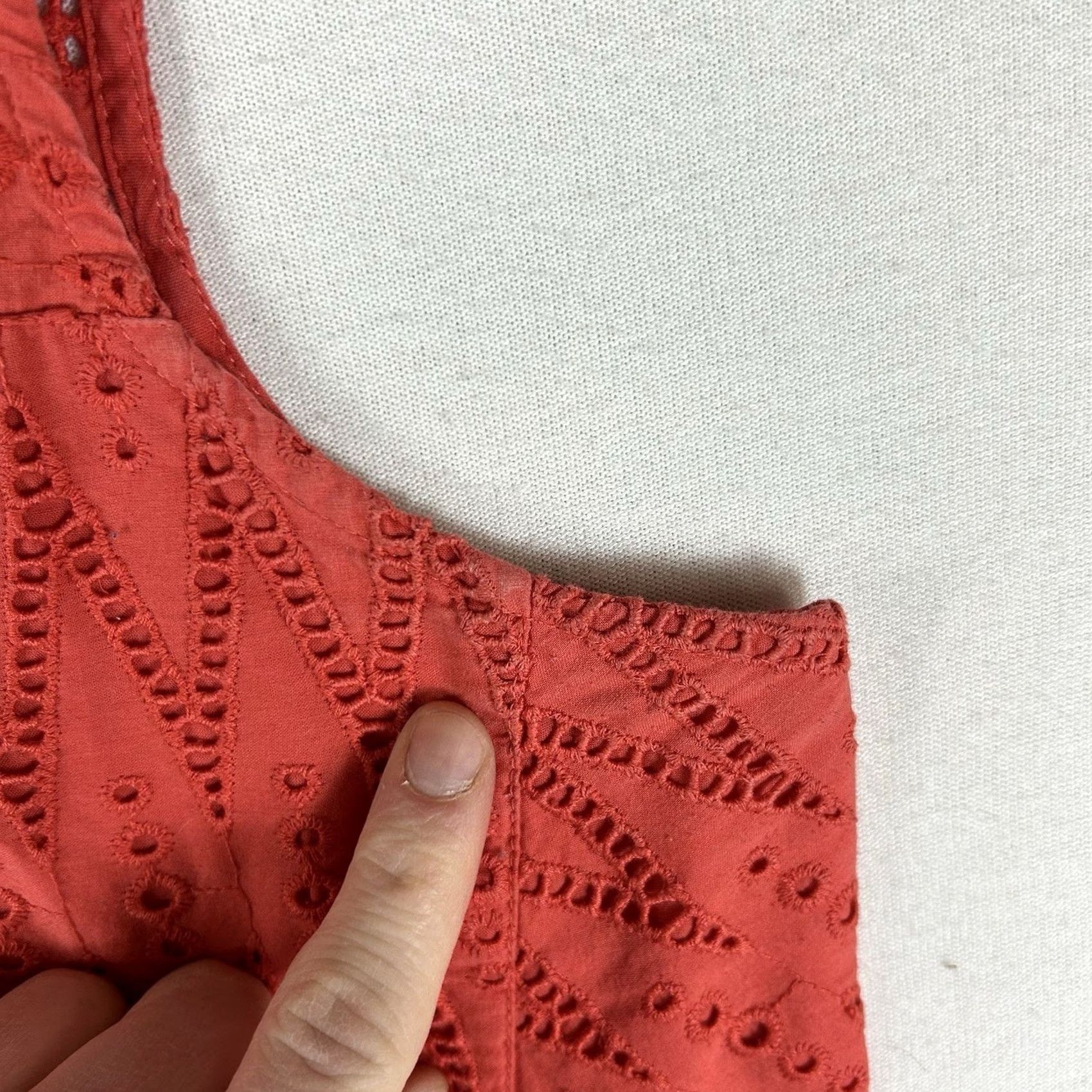 J.Crew J.CREW Sleeveless Casual Top Womens Size 8 Orange Pleated Tanktop Summer Beach Tunic Shirt Size M / US 6-8 / IT 42-44 - 6 Thumbnail