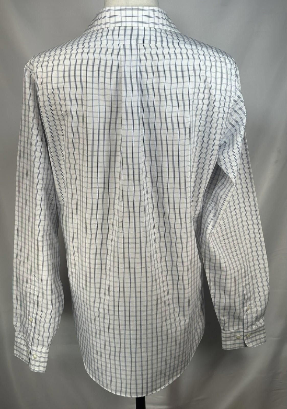 Brooks Brothers Brooks Brothers Slim No-Iron Cotton Button Up Blue Men XL 16 Size 44R - 2 Thumbnail