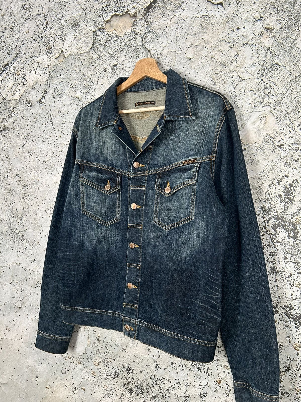 Nudie Jeans Vintage Nudie Trucker Denim Jacket 90s Grunge