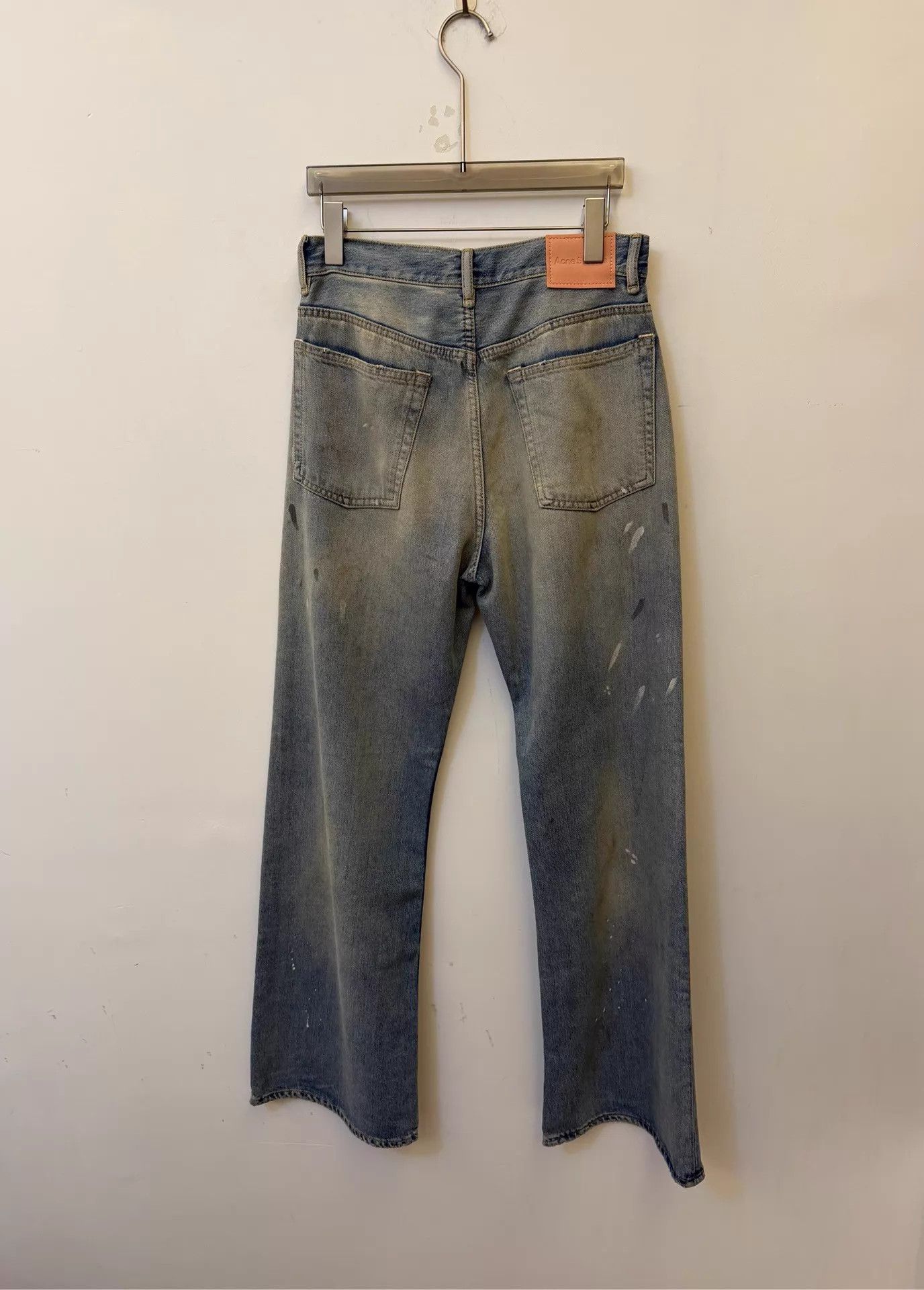 Acne Studios Acne washed mid-rise loose wide-leg blue women's jeans 27/32 Size 27" / US 4 / IT 40 - 2 Thumbnail
