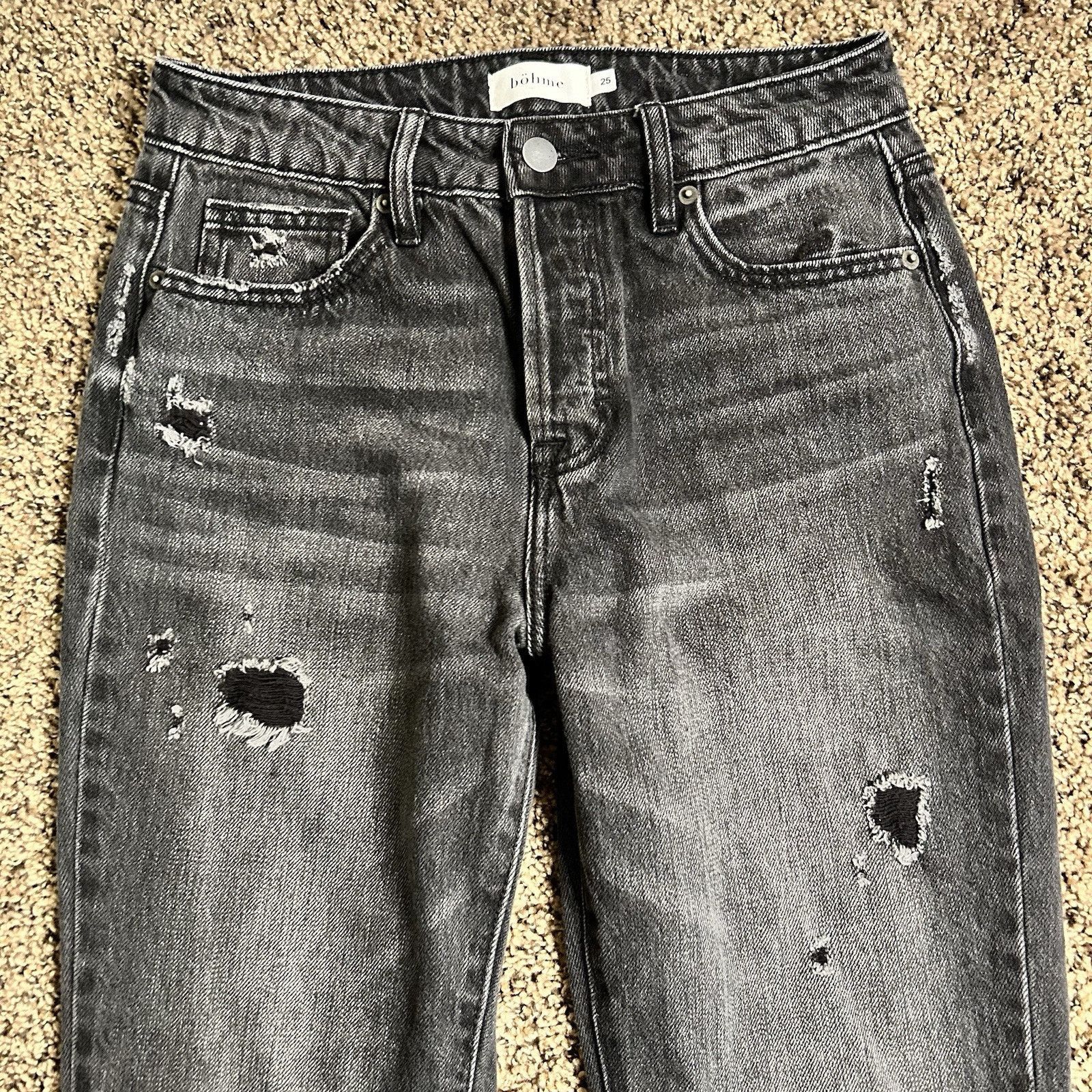 Other Bohme Distessed Fly Button Jeans Size 25 Size 25" / US 0 / IT 36 - 3 Thumbnail