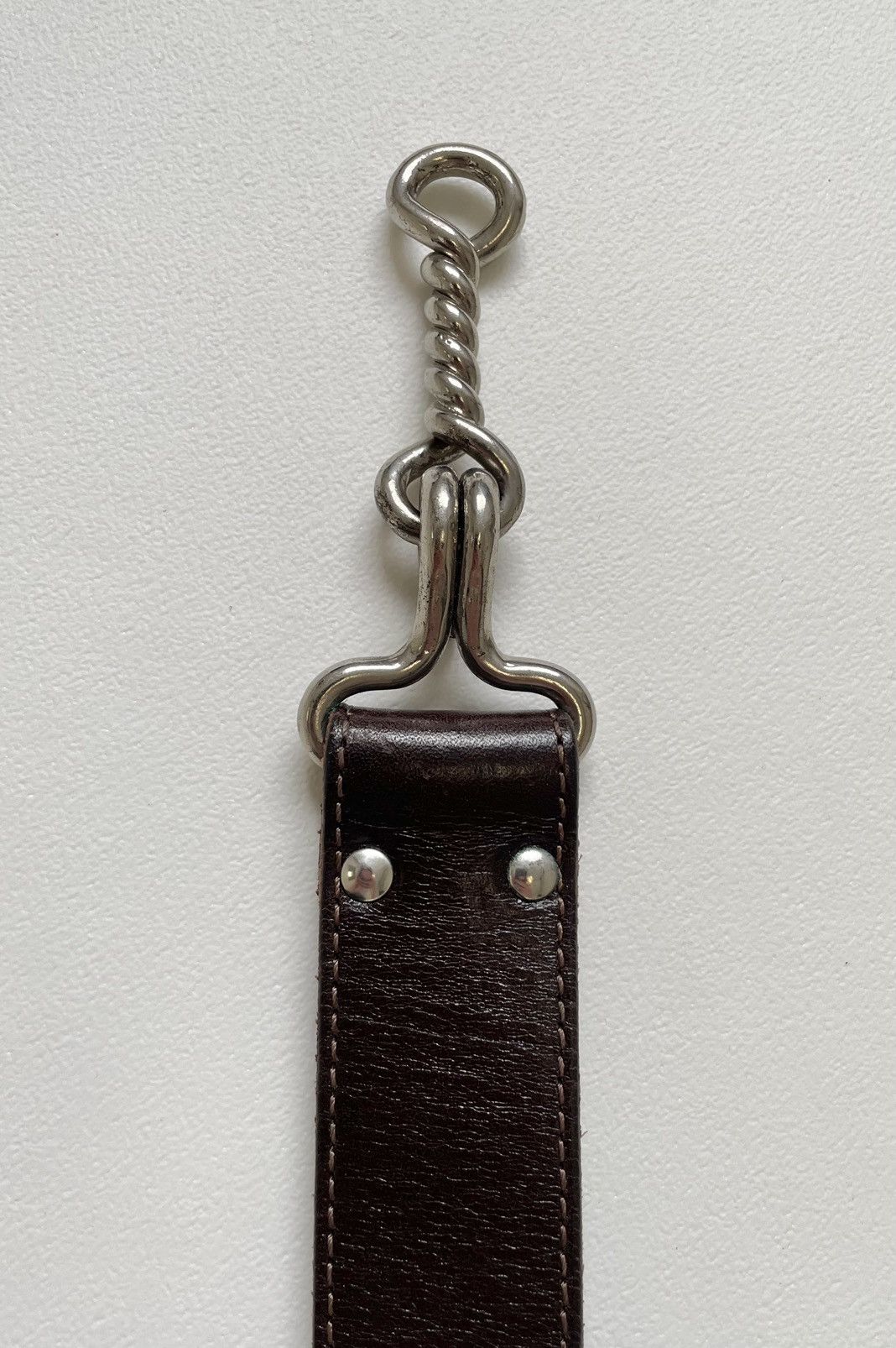 Maison Margiela A/W 06 Brown Leather ‘Bondage Belt’ Size 34 - 7 Thumbnail