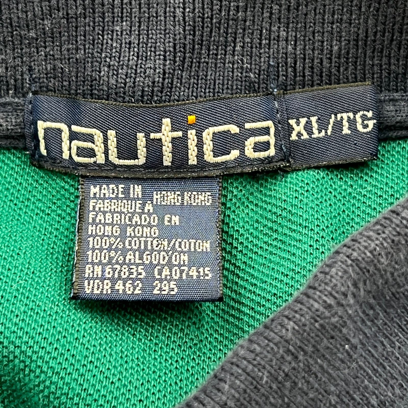 Vintage Vintage 80s Nautica Plaid Polo Shirt Green White Golf Size US XL / EU 56 / 4 - 3 Thumbnail